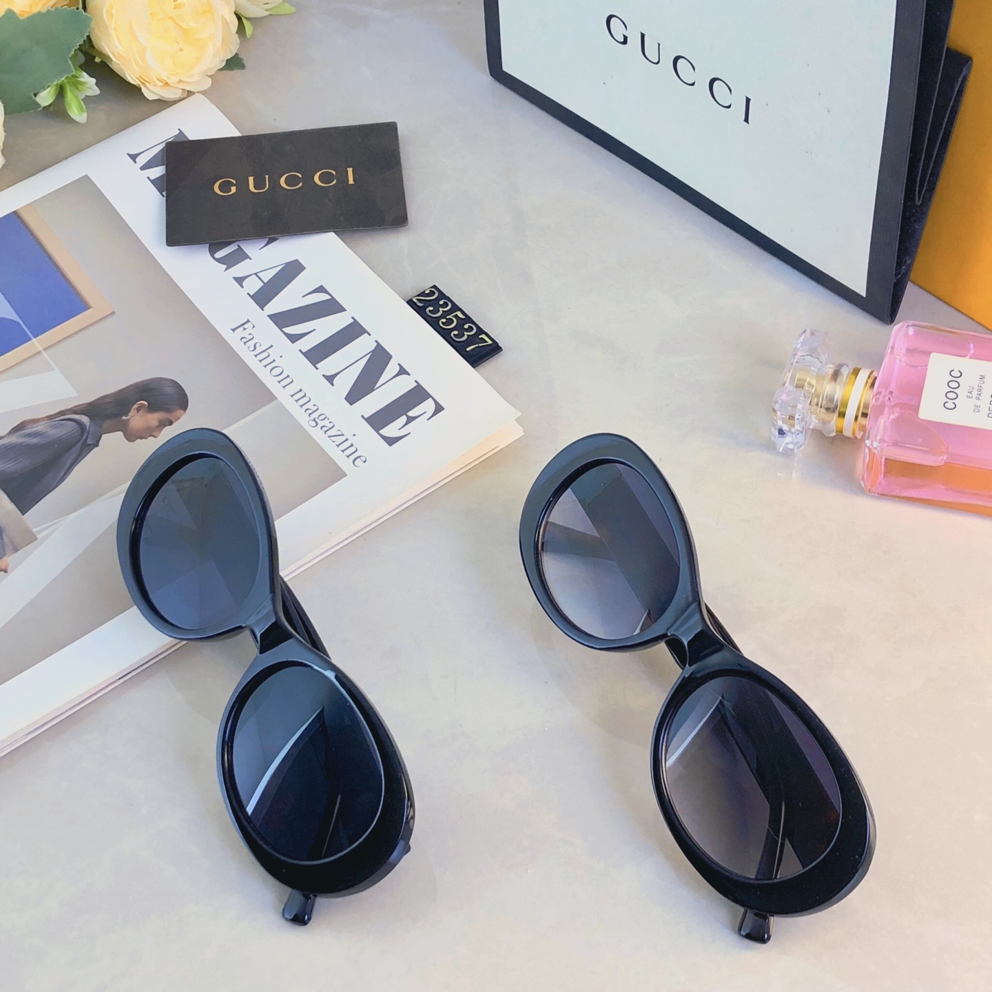 。。Gucc*太阳镜2026杨超越款女士时尚百搭防紫外线墨镜