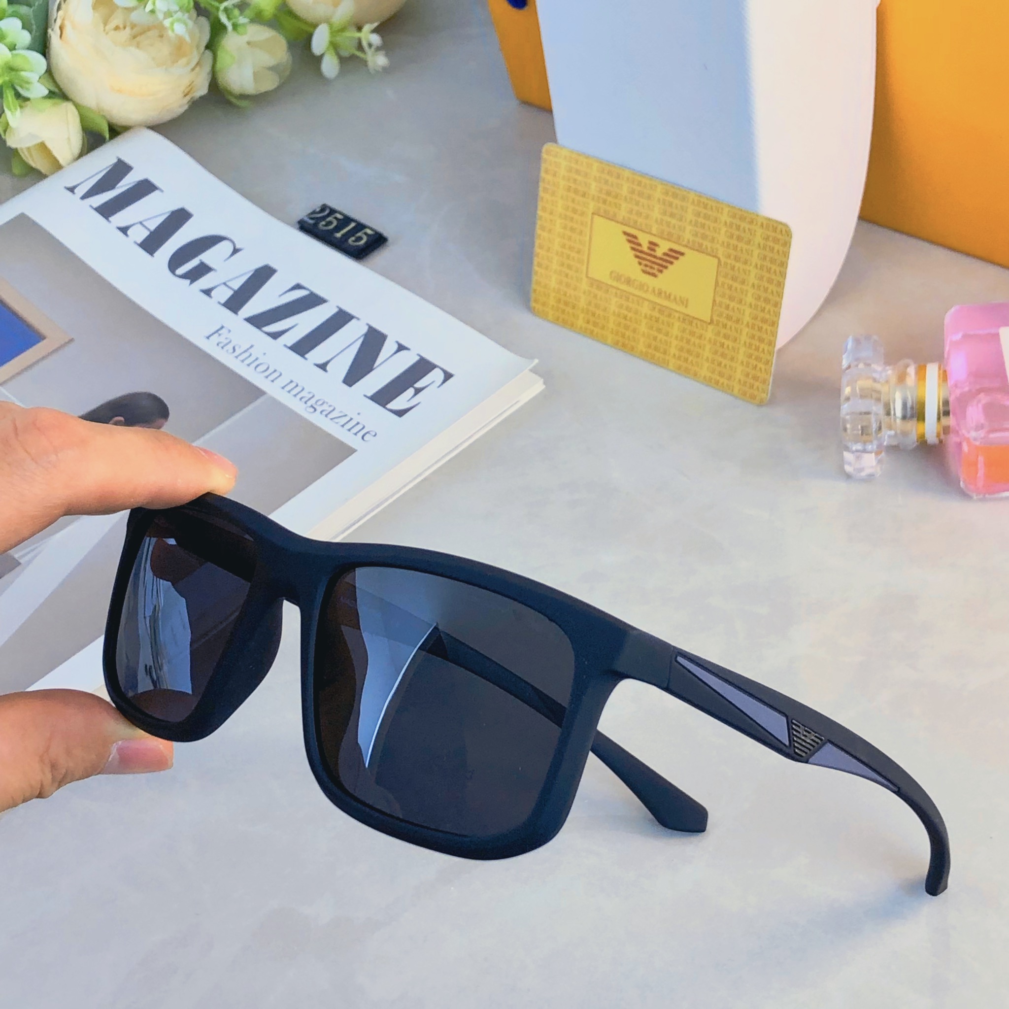 🔥🔥Arma*时尚男士驾驶偏光太阳镜户外休闲墨镜经典潮流搭配男女通用眼镜