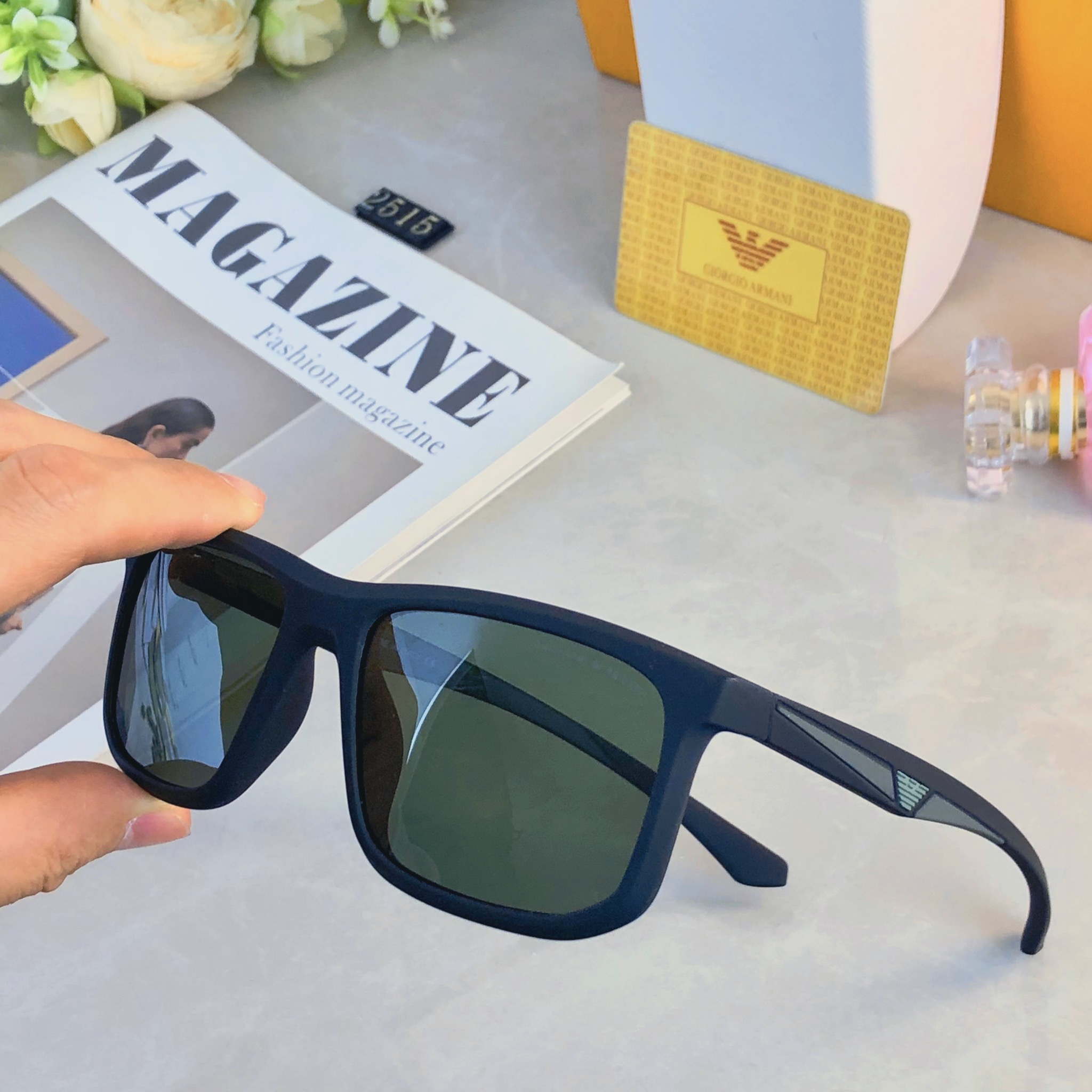 🔥🔥Arma*时尚男士驾驶偏光太阳镜户外休闲墨镜经典潮流搭配男女通用眼镜