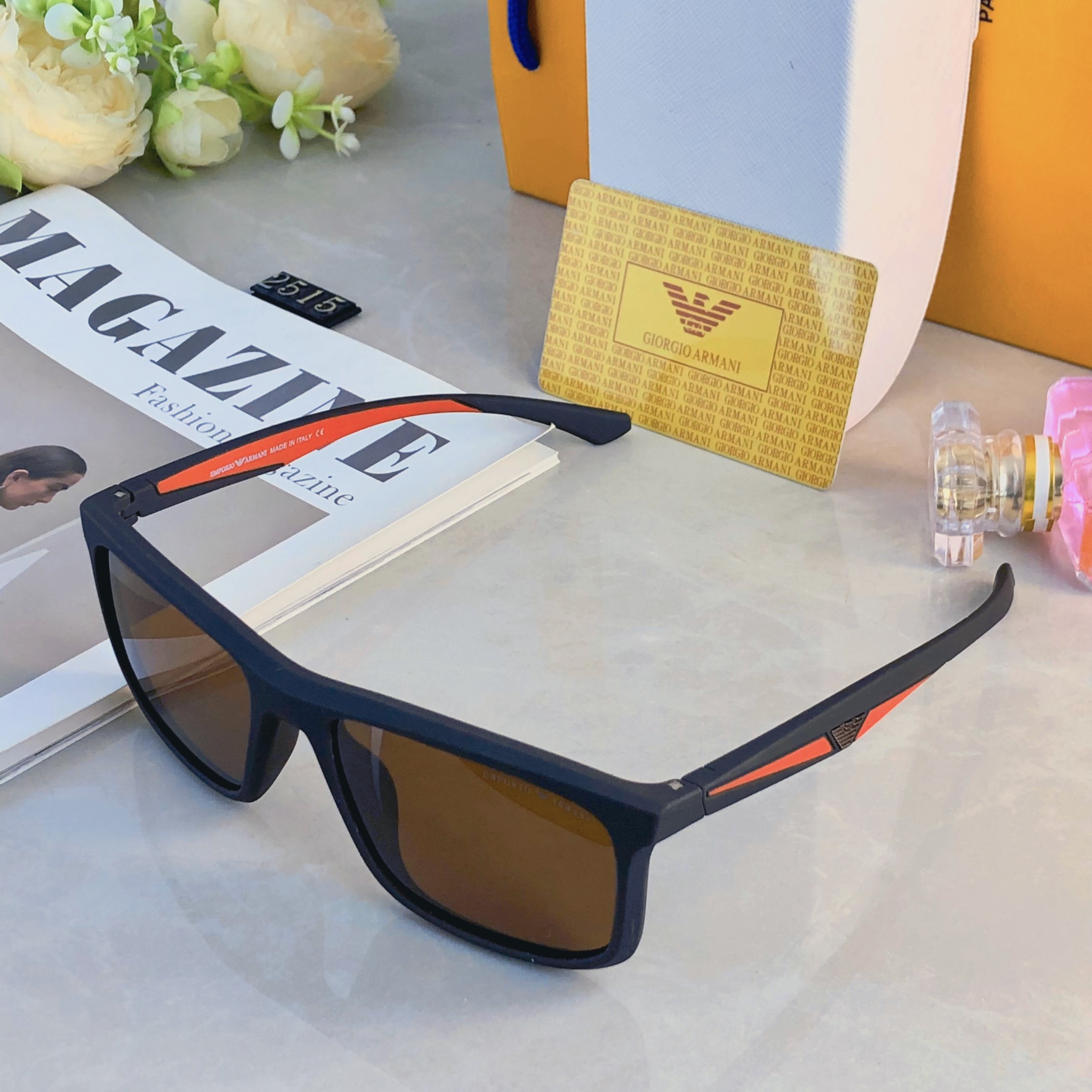 🔥🔥Arma*时尚男士驾驶偏光太阳镜户外休闲墨镜经典潮流搭配男女通用眼镜