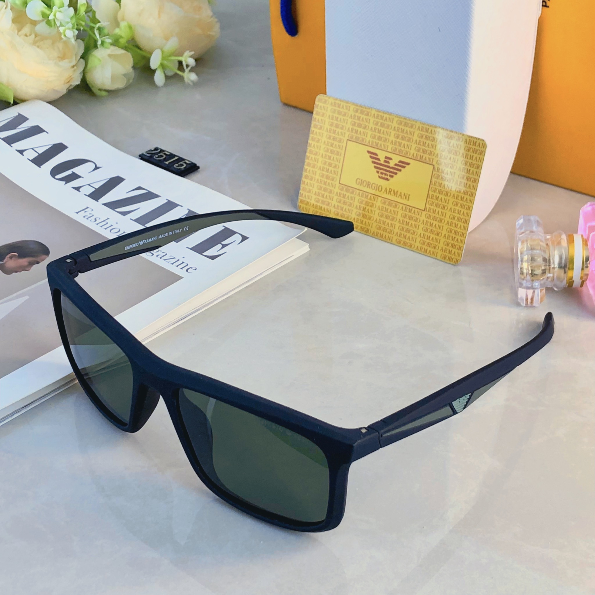 🔥🔥Arma*时尚男士驾驶偏光太阳镜户外休闲墨镜经典潮流搭配男女通用眼镜