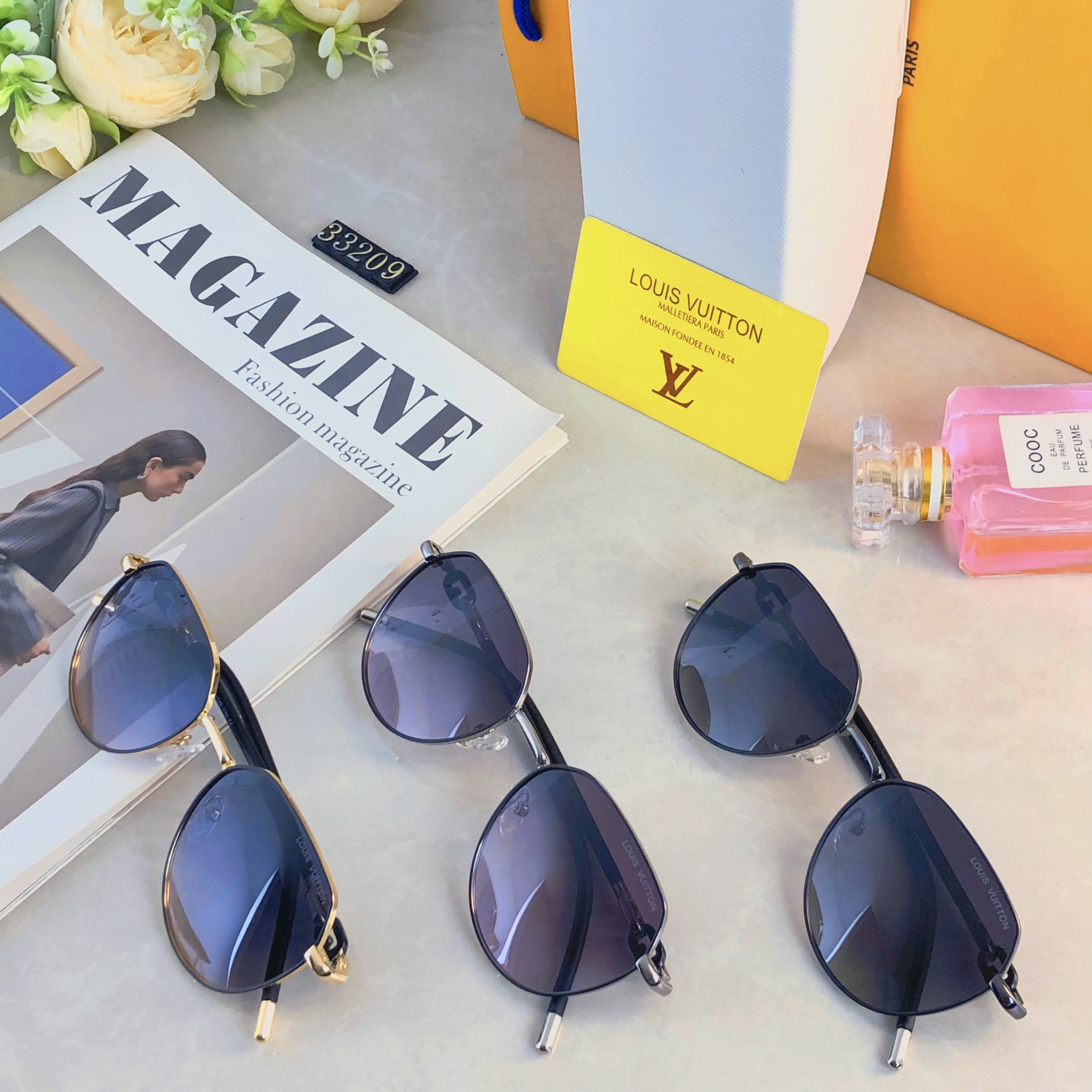 🔥🔥Louis vuitto*新款时尚潮流女士偏光太阳镜网红款防紫外线