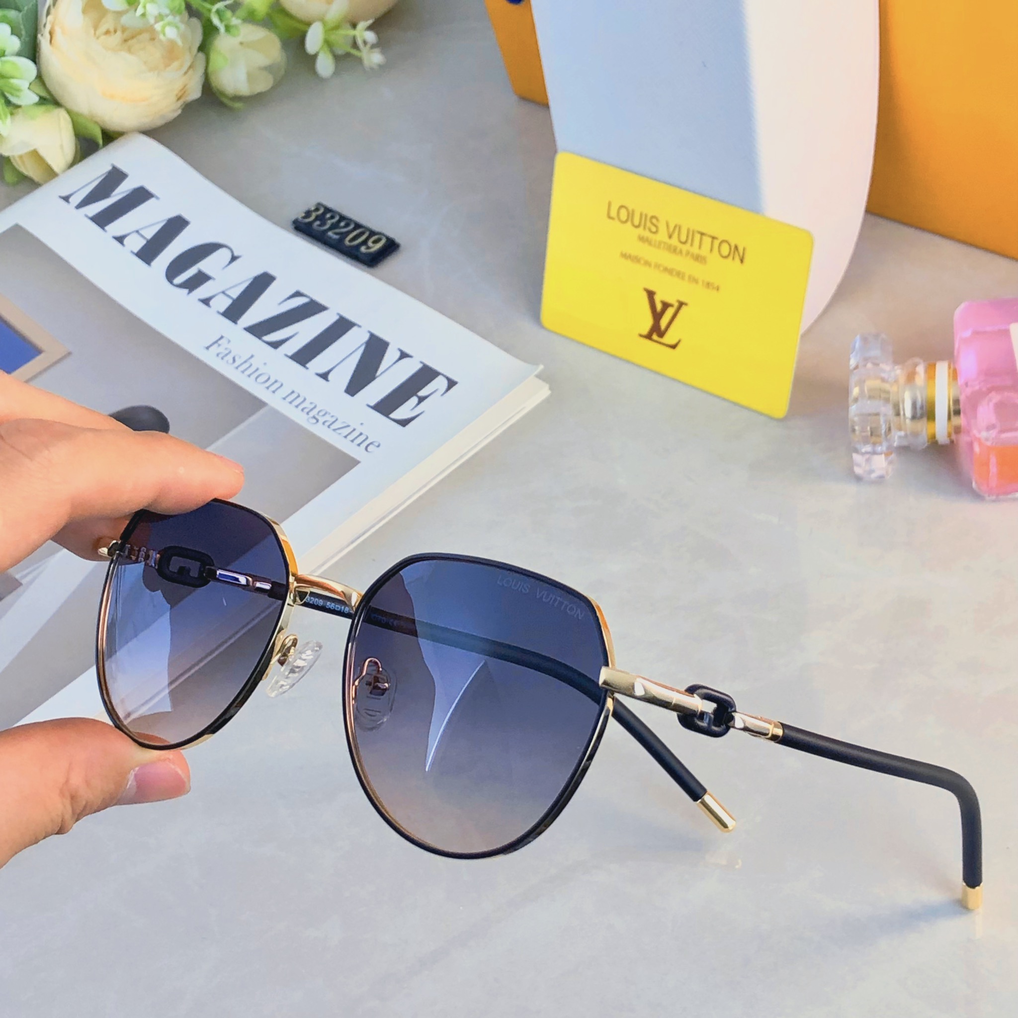 🔥🔥Louis vuitto*新款时尚潮流女士偏光太阳镜网红款防紫外线