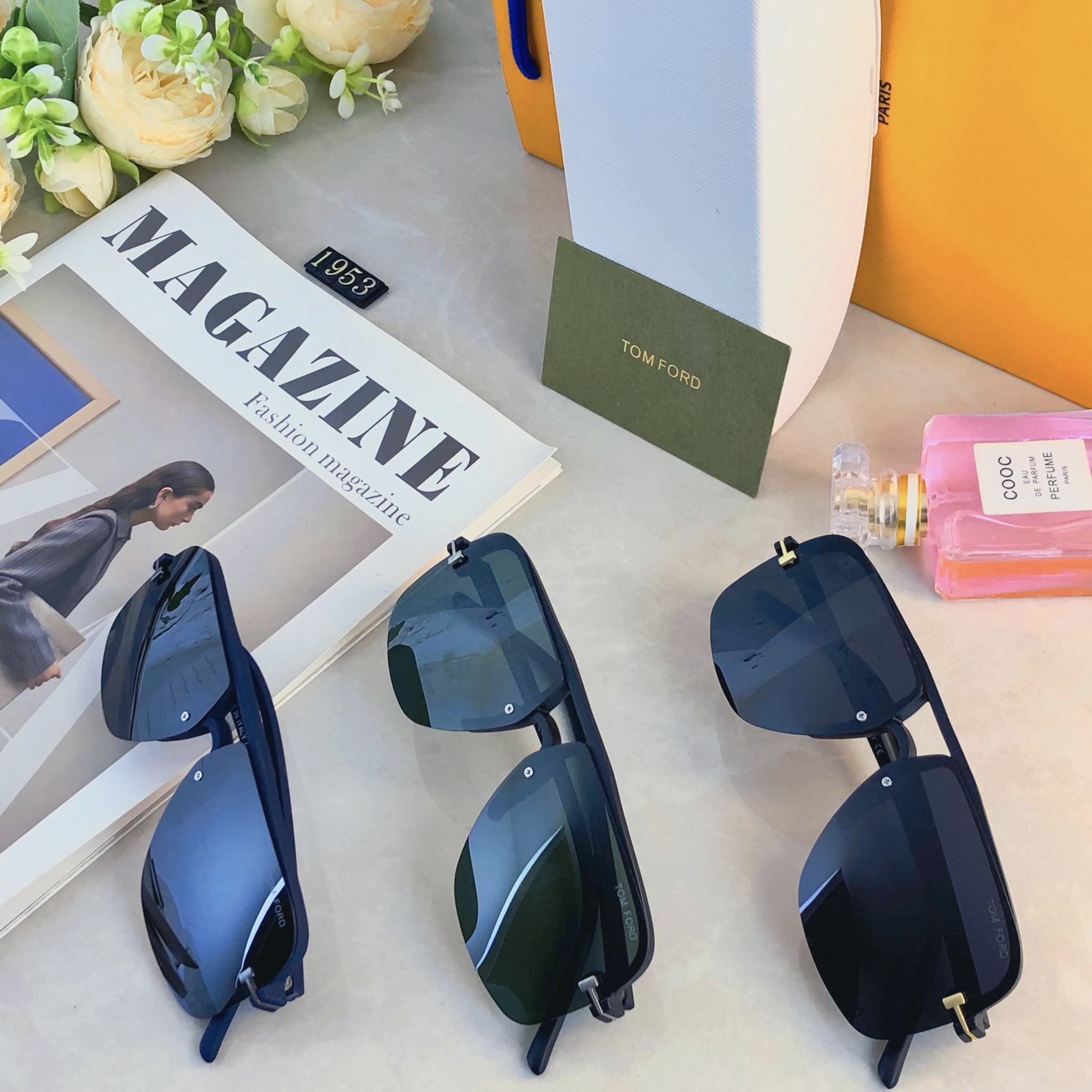 🔥🔥Tom For*欧美网红墨镜紫外线双梁复古时尚太阳镜开车明星同款新款