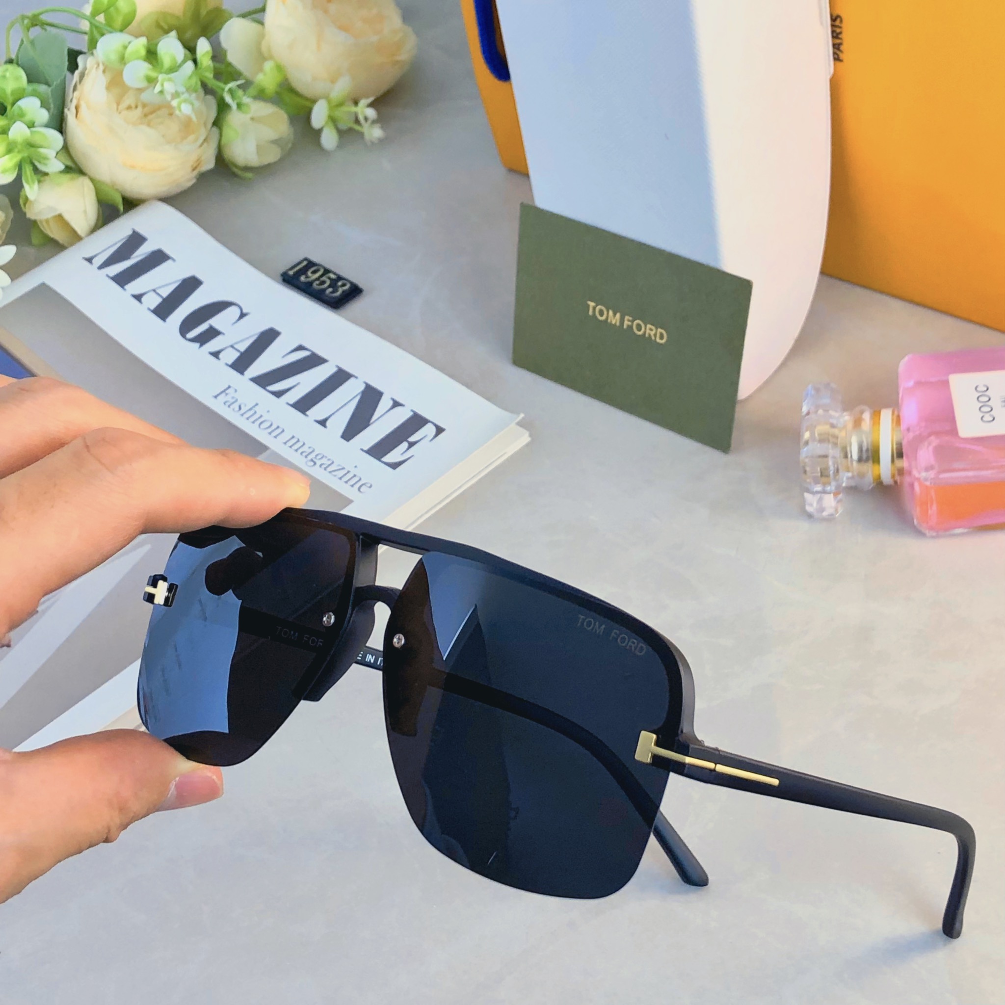 🔥🔥Tom For*欧美网红墨镜紫外线双梁复古时尚太阳镜开车明星同款新款