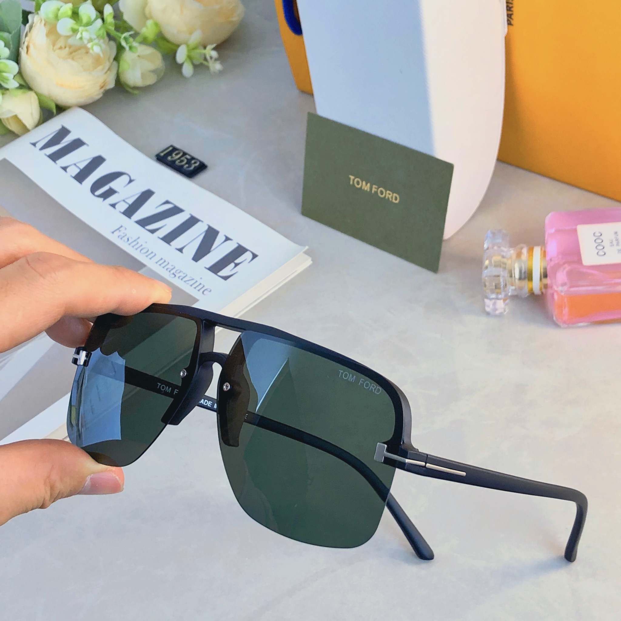 🔥🔥Tom For*欧美网红墨镜紫外线双梁复古时尚太阳镜开车明星同款新款