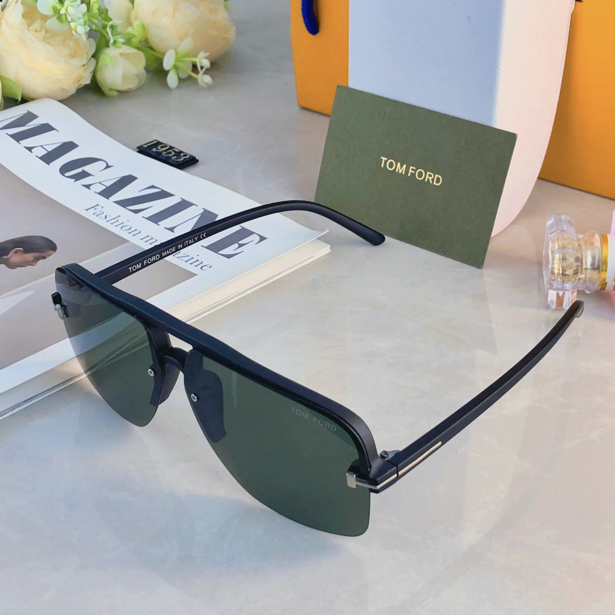 🔥🔥Tom For*欧美网红墨镜紫外线双梁复古时尚太阳镜开车明星同款新款