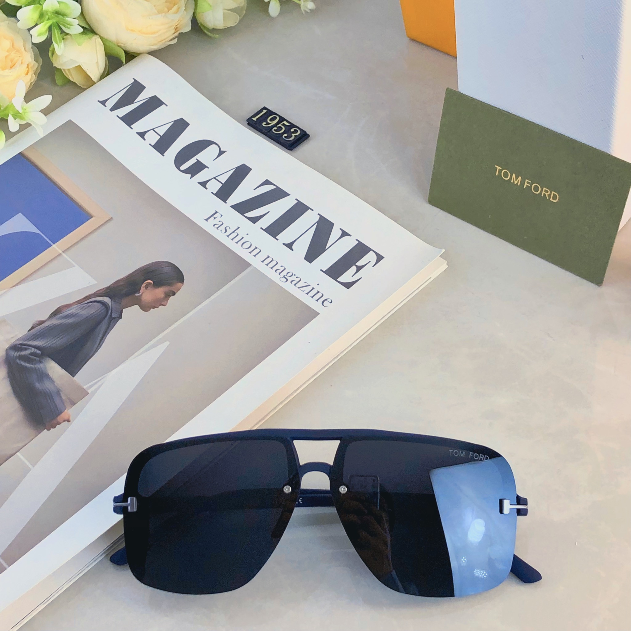 🔥🔥Tom For*欧美网红墨镜紫外线双梁复古时尚太阳镜开车明星同款新款