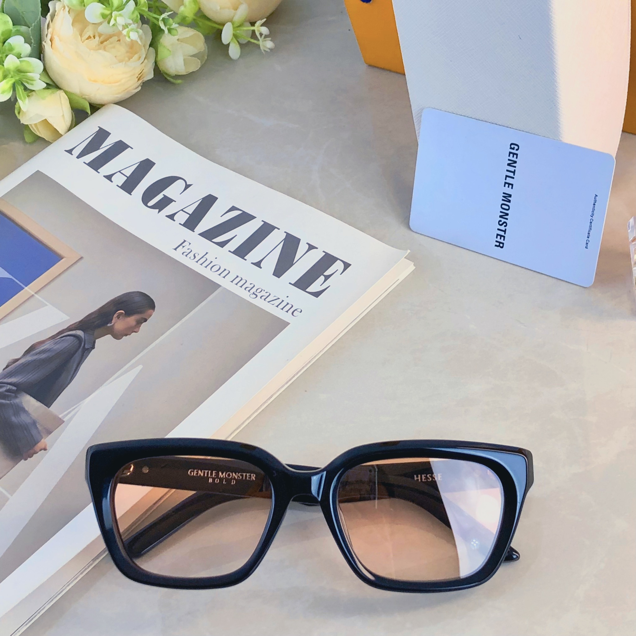 🔥🔥韩系GM方框墨镜女高级感星空系列轻奢防晒太阳眼镜