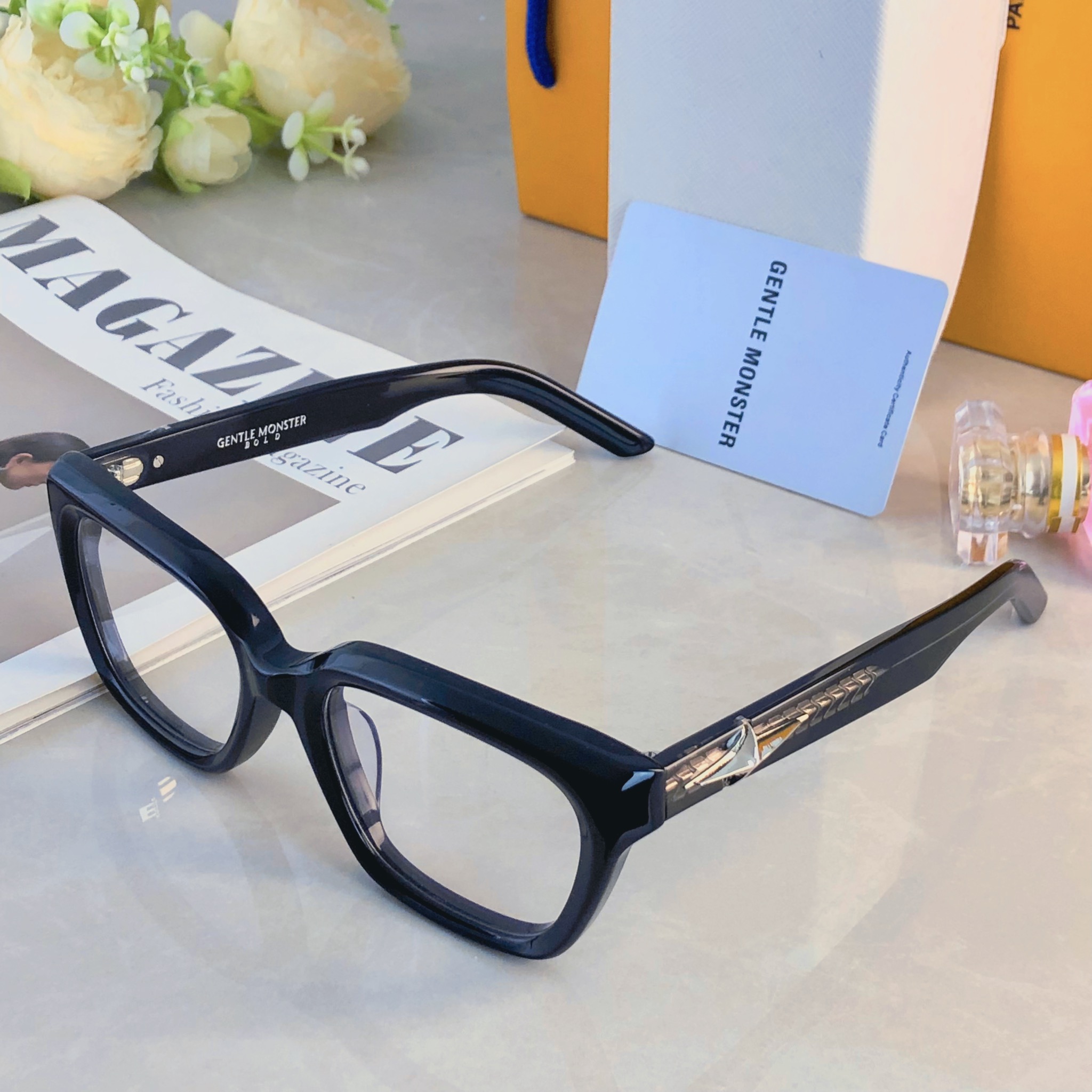 🔥🔥韩系GM方框墨镜女高级感星空系列轻奢防晒太阳眼镜