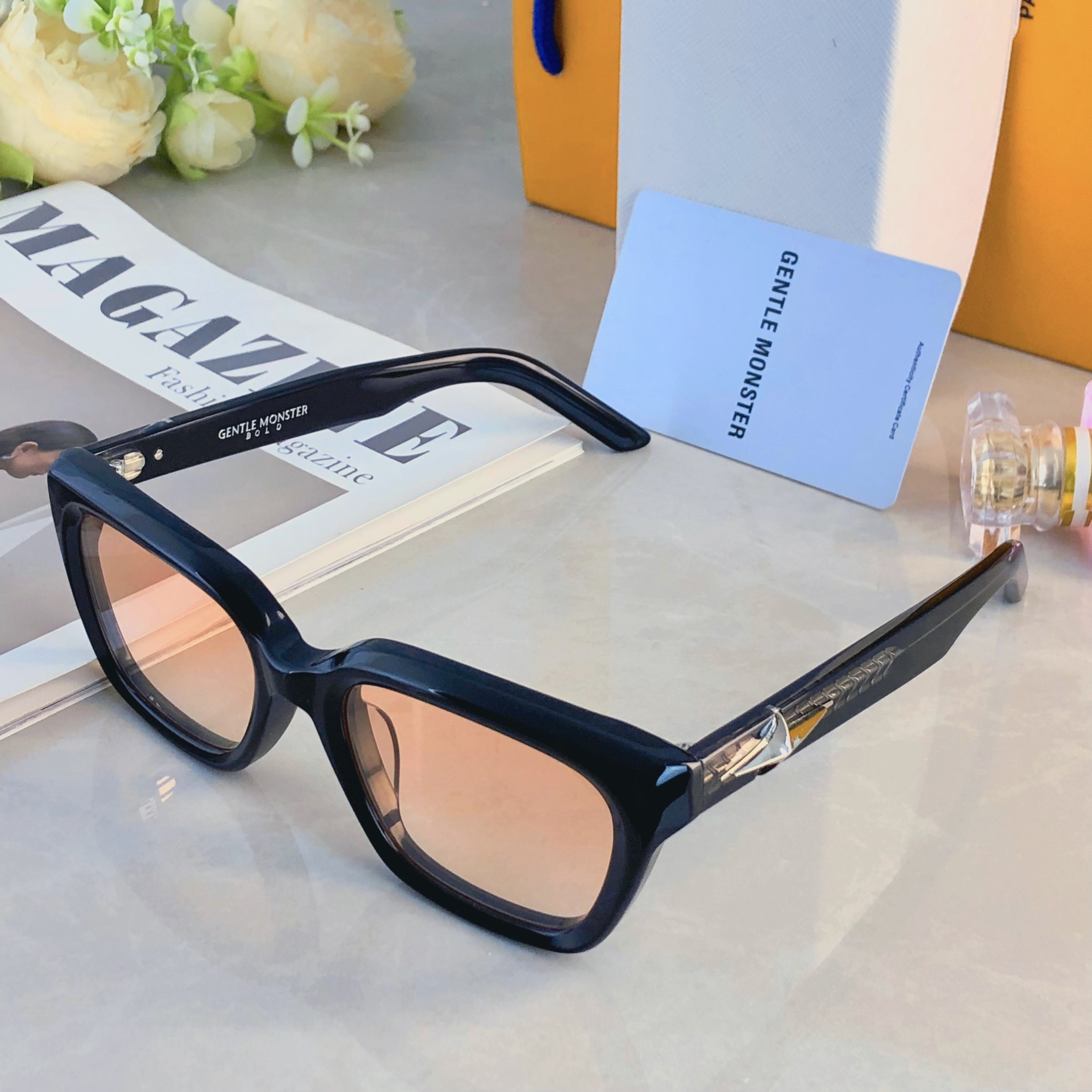 🔥🔥韩系GM方框墨镜女高级感星空系列轻奢防晒太阳眼镜