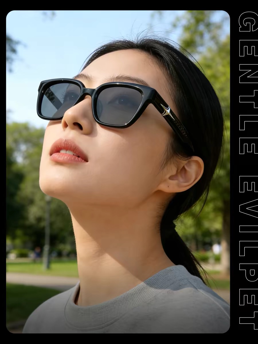 🔥🔥韩系GM方框墨镜女高级感星空系列轻奢防晒太阳眼镜