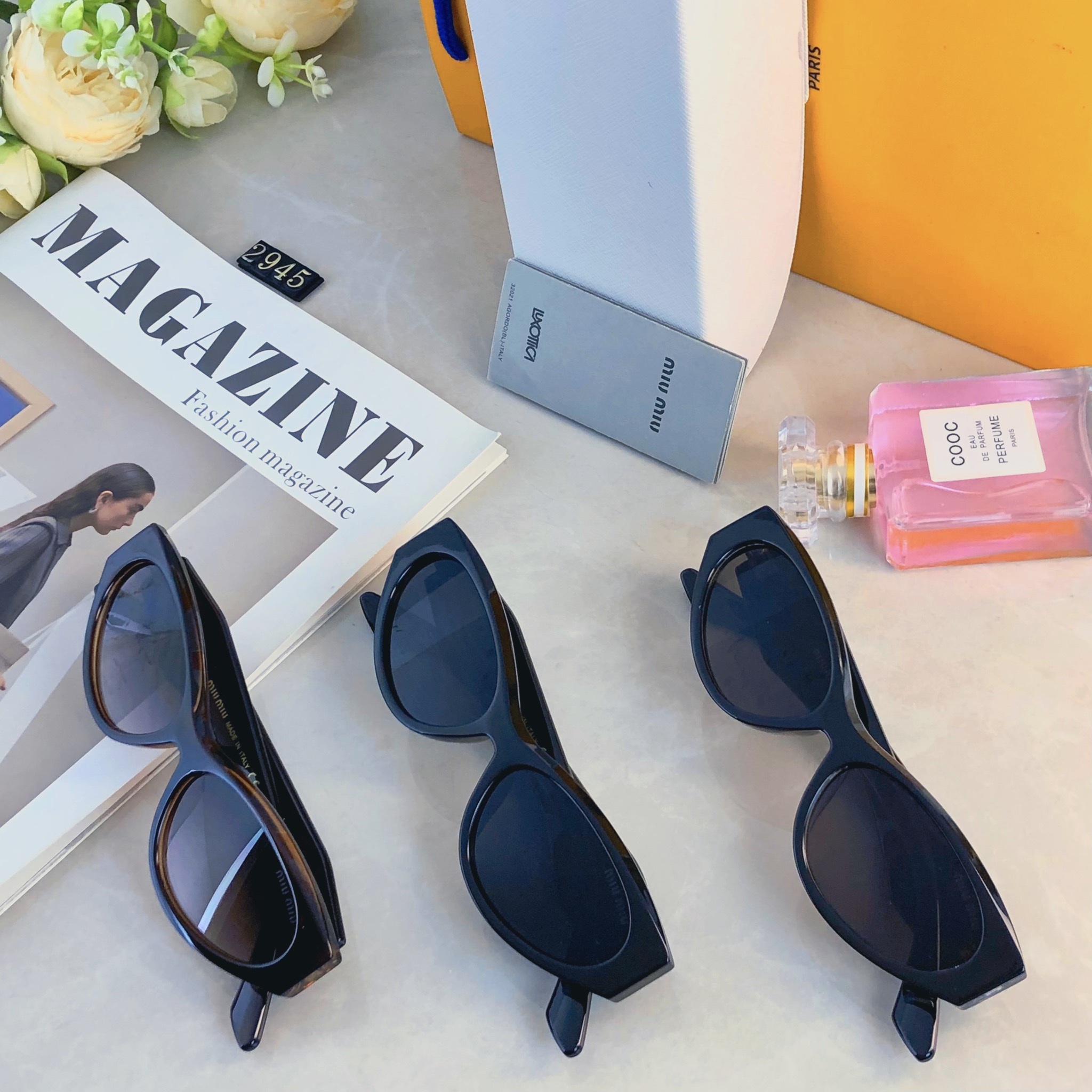 🔥🔥miumi*美式复古椭圆墨镜女款2026新款高级感方圆脸太阳眼镜潮酷防紫外线