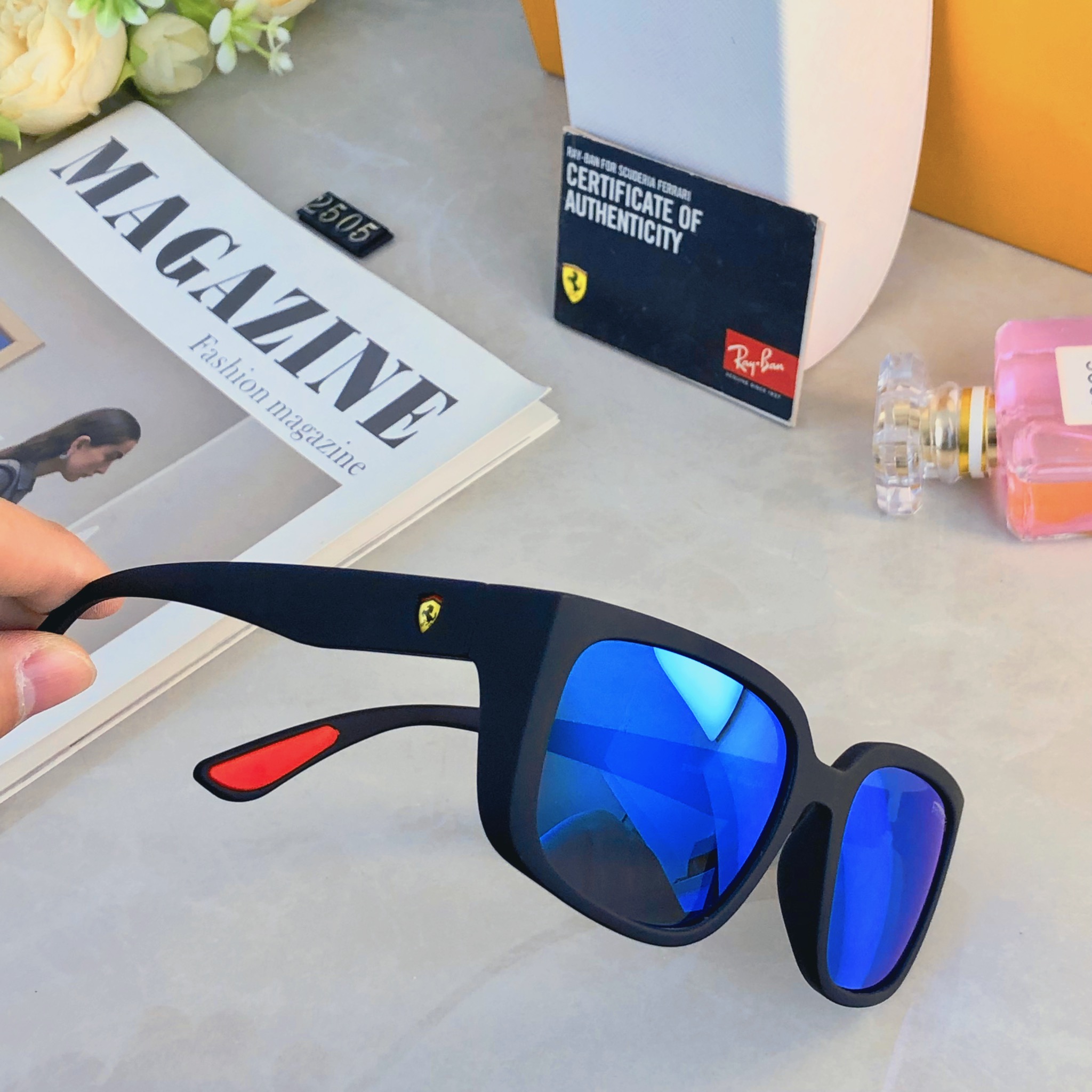 🔥🔥欧美风墨镜男士帅气潮流复古小方框防紫外线蹦迪嘻哈网红拍照墨镜