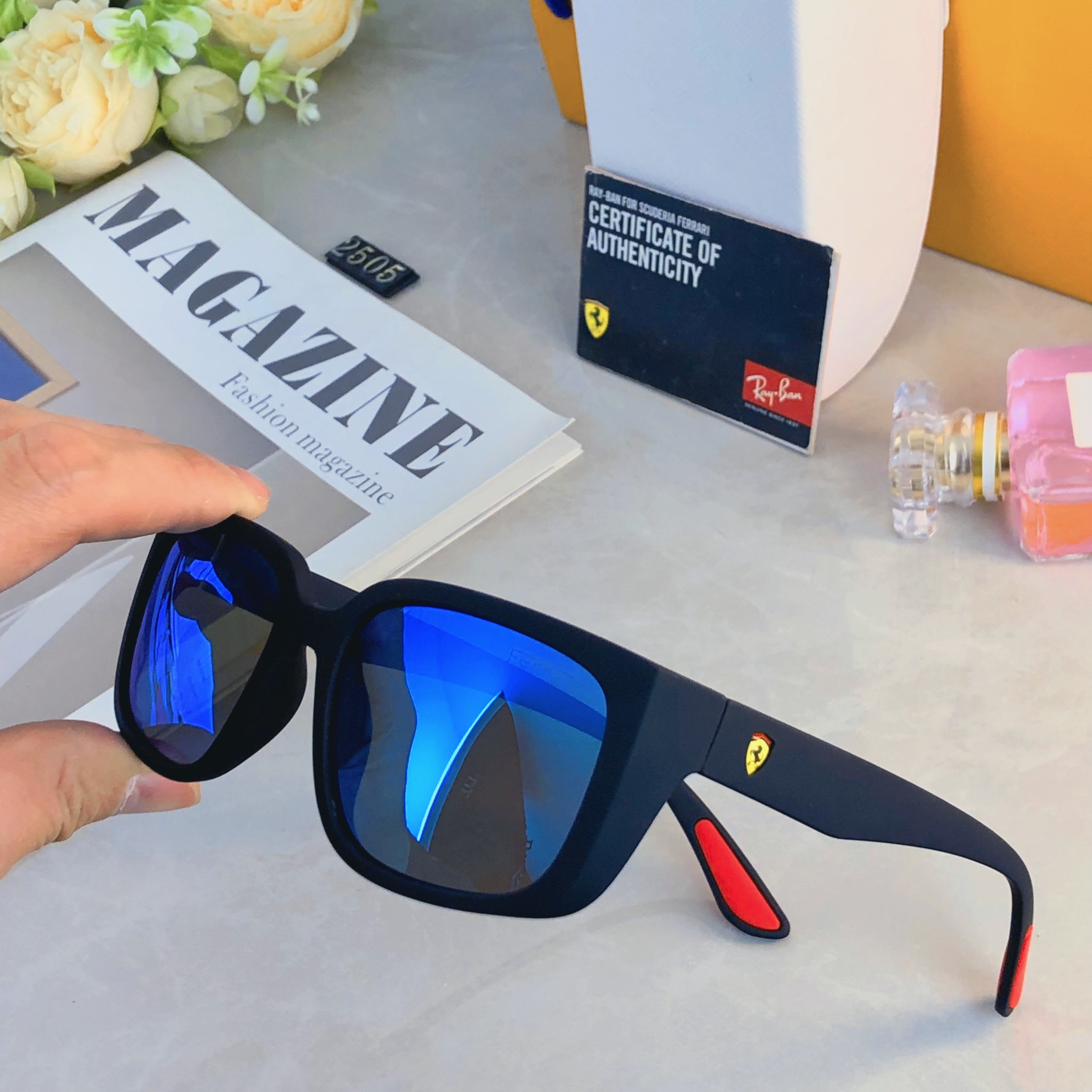 🔥🔥欧美风墨镜男士帅气潮流复古小方框防紫外线蹦迪嘻哈网红拍照墨镜