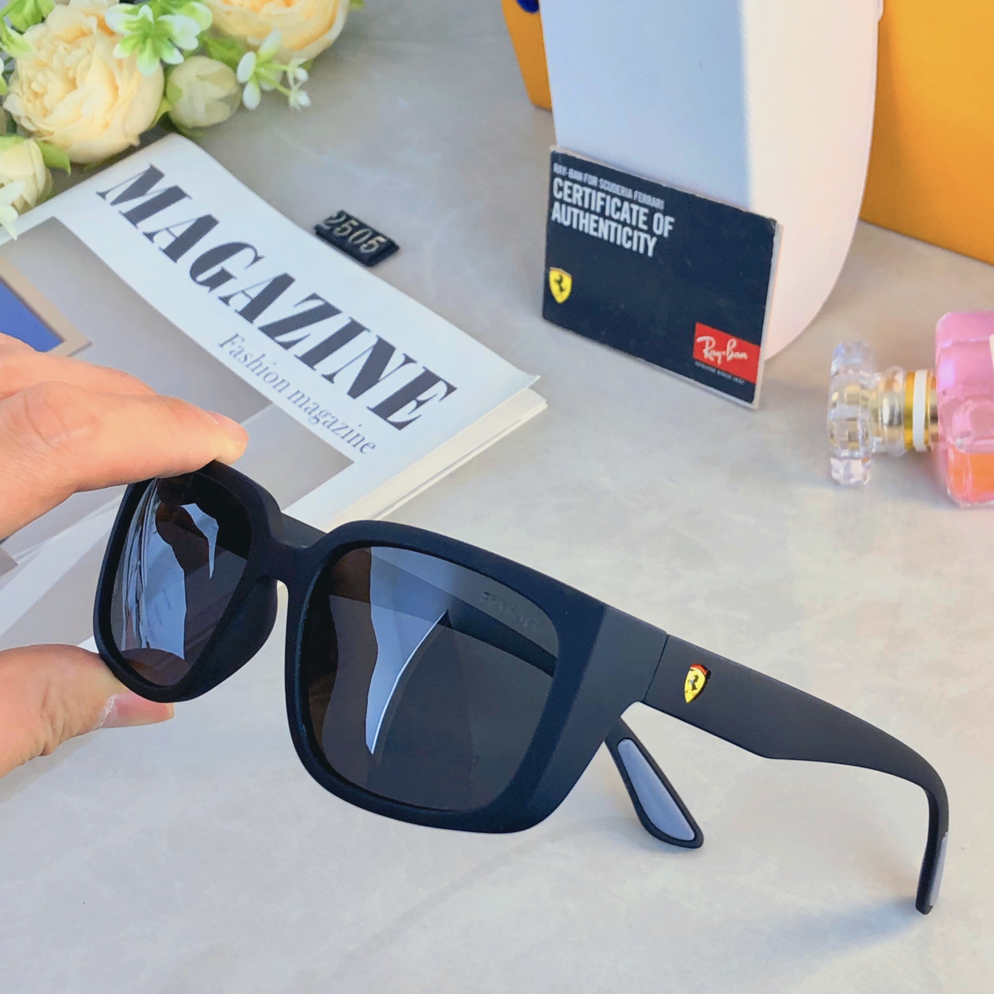 🔥🔥欧美风墨镜男士帅气潮流复古小方框防紫外线蹦迪嘻哈网红拍照墨镜