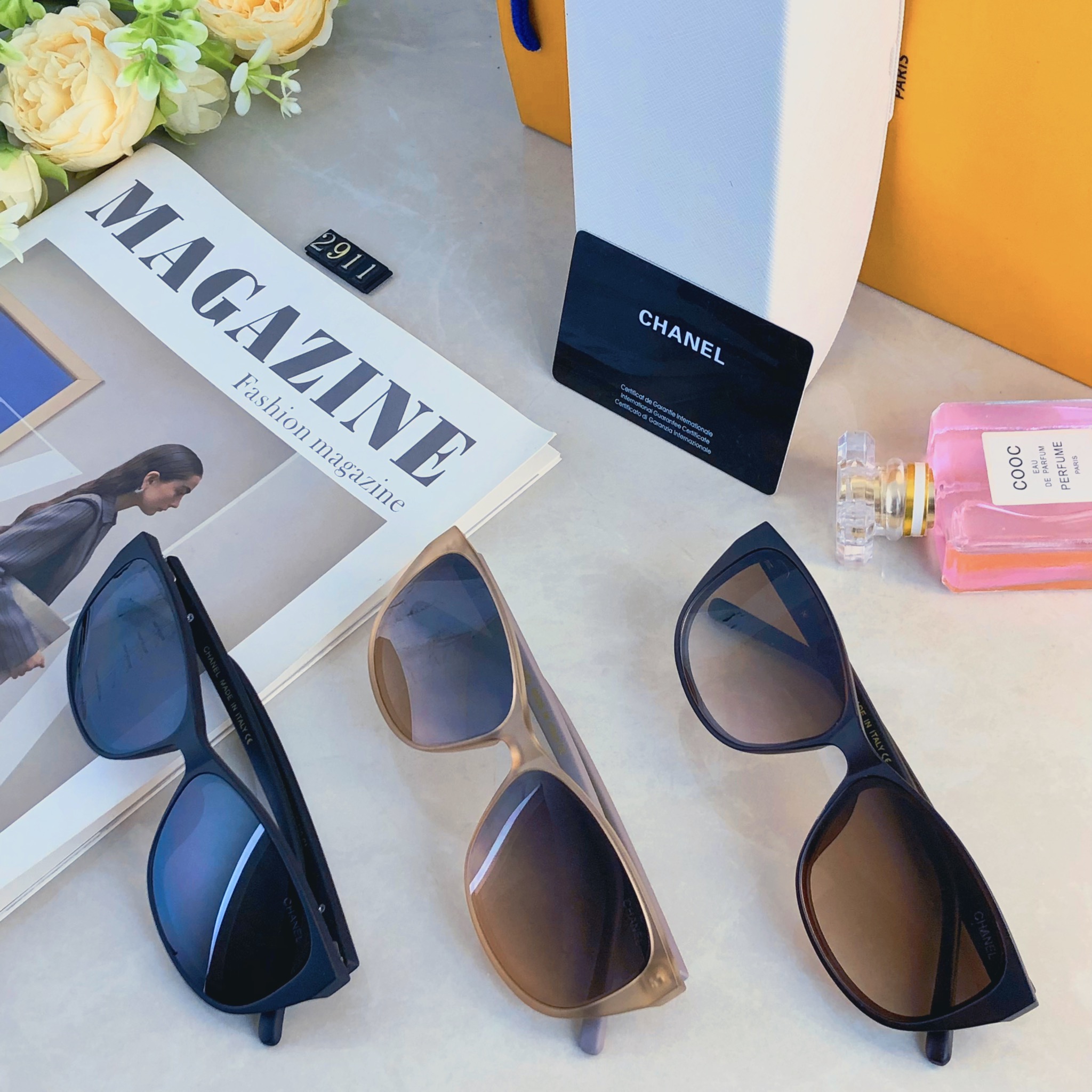 🔥🔥Chane*2026新款杨超越同款章若楠同款复古猫眼高级感墨镜防紫外线太阳镜