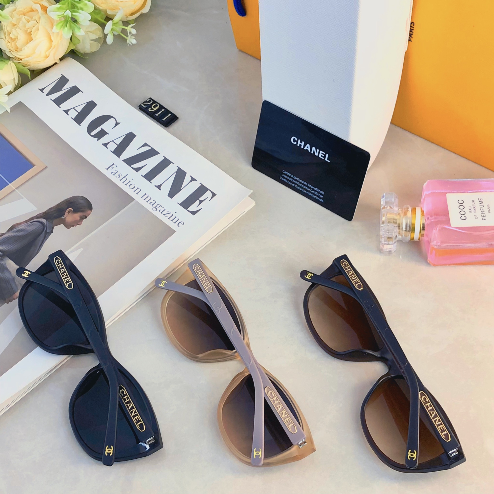 🔥🔥Chane*2026新款杨超越同款章若楠同款复古猫眼高级感墨镜防紫外线太阳镜