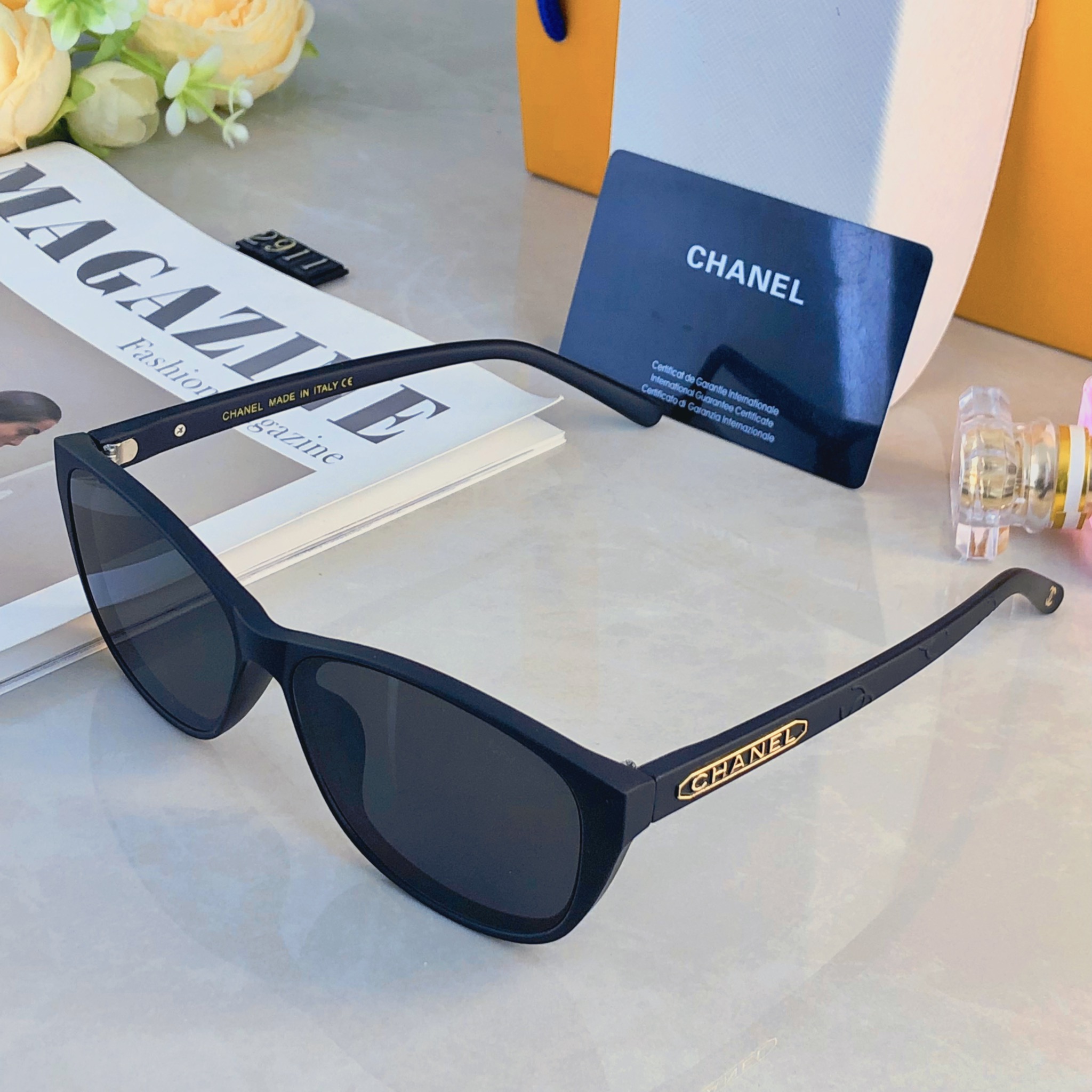 🔥🔥Chane*2026新款杨超越同款章若楠同款复古猫眼高级感墨镜防紫外线太阳镜