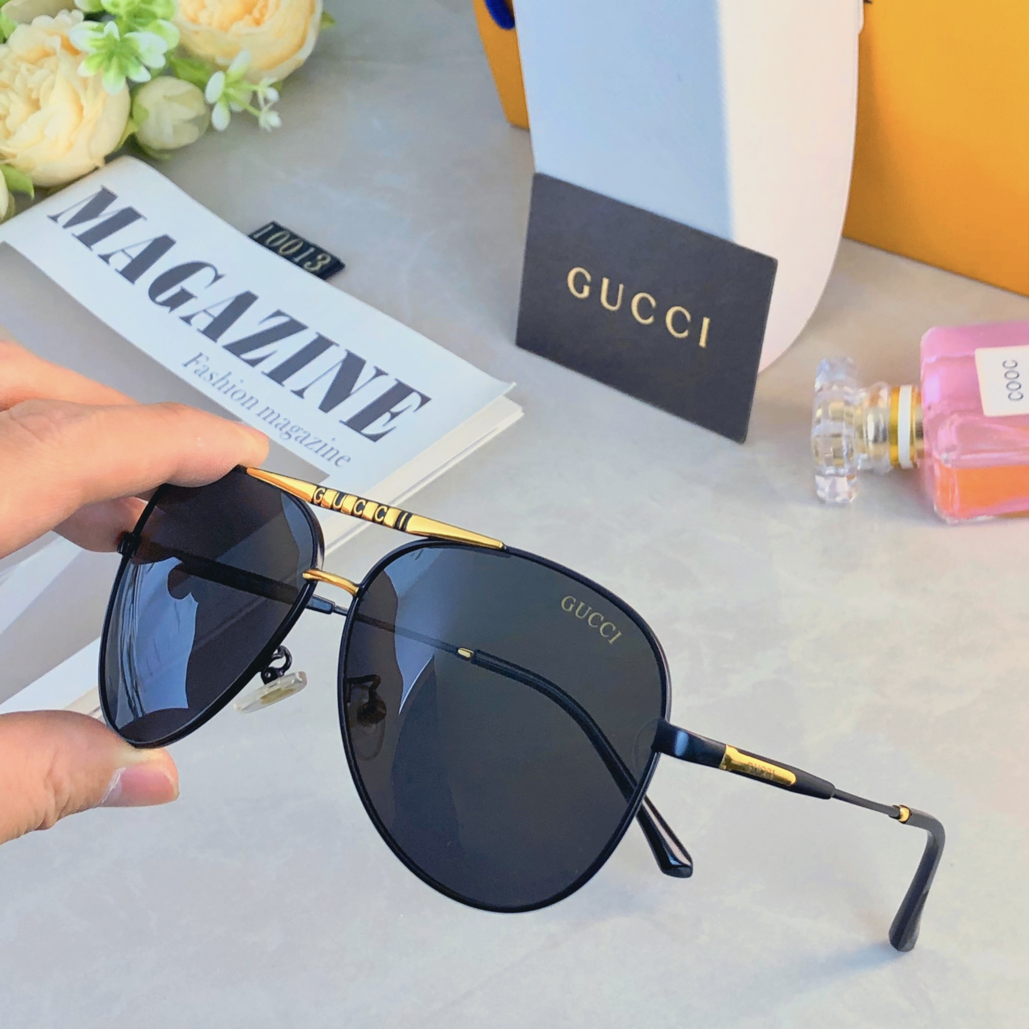 🔥🔥Gucci*2026新款偏光太阳镜男士墨镜潮流开车专用眼镜钓鱼高清女防紫外线