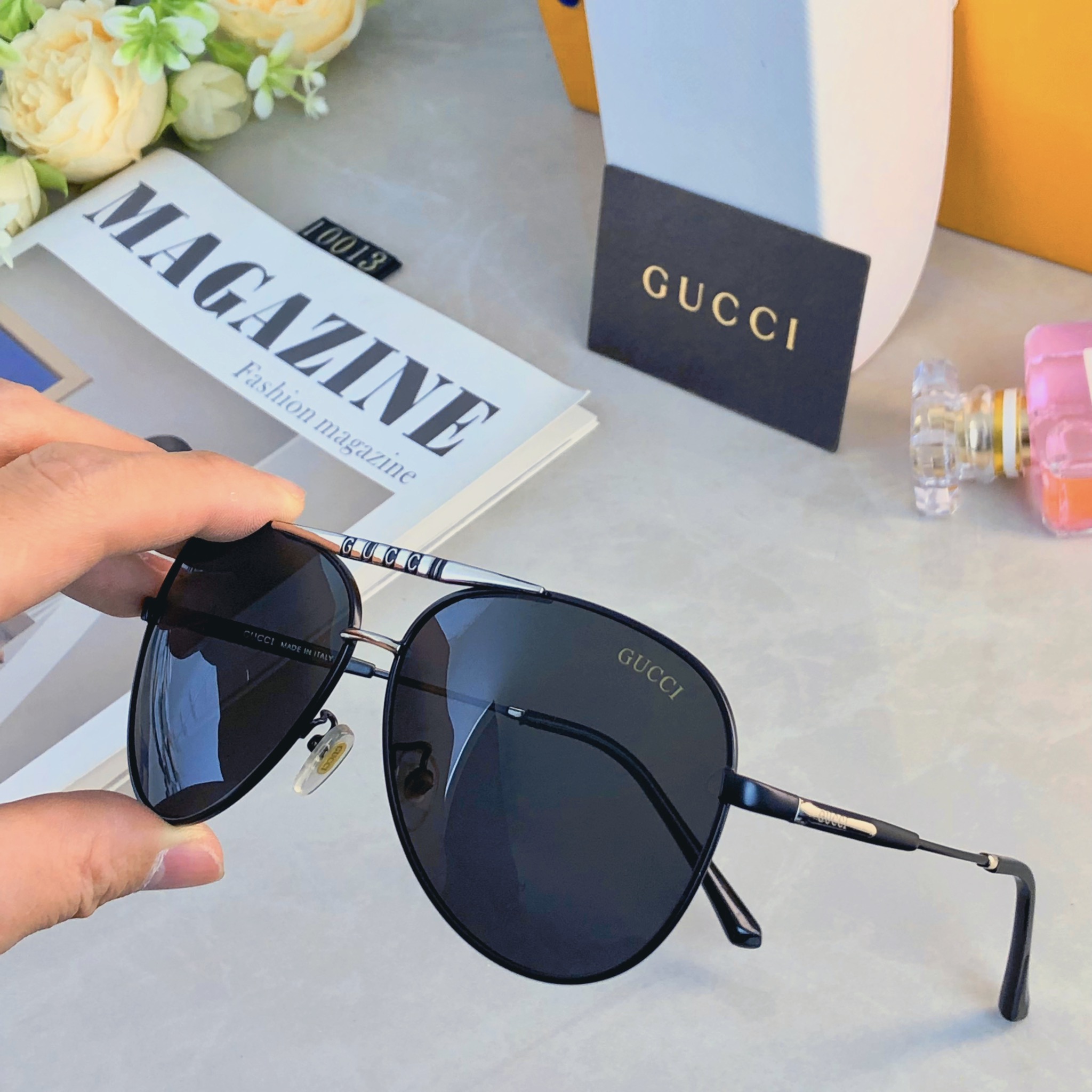 🔥🔥Gucci*2026新款偏光太阳镜男士墨镜潮流开车专用眼镜钓鱼高清女防紫外线