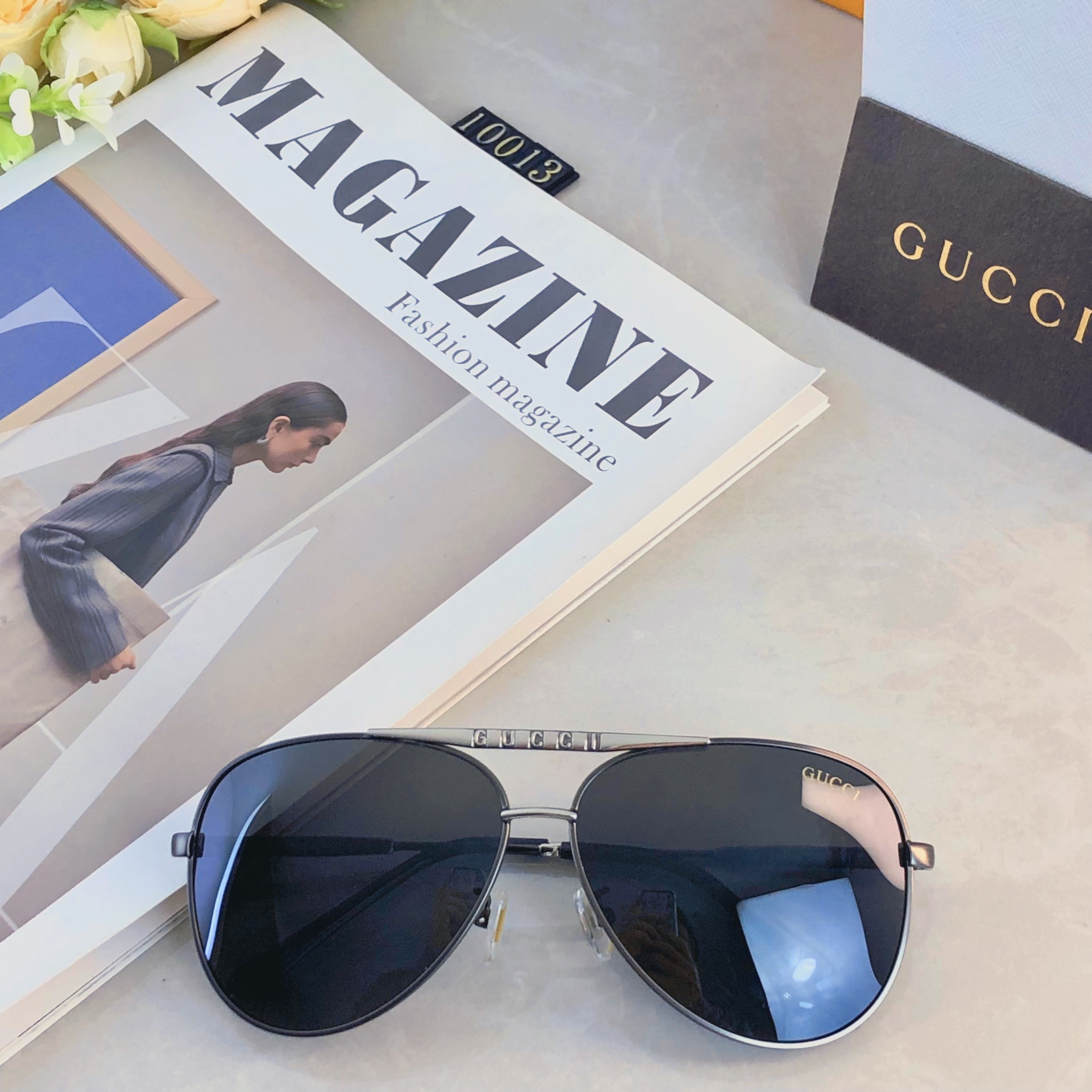 🔥🔥Gucci*2026新款偏光太阳镜男士墨镜潮流开车专用眼镜钓鱼高清女防紫外线