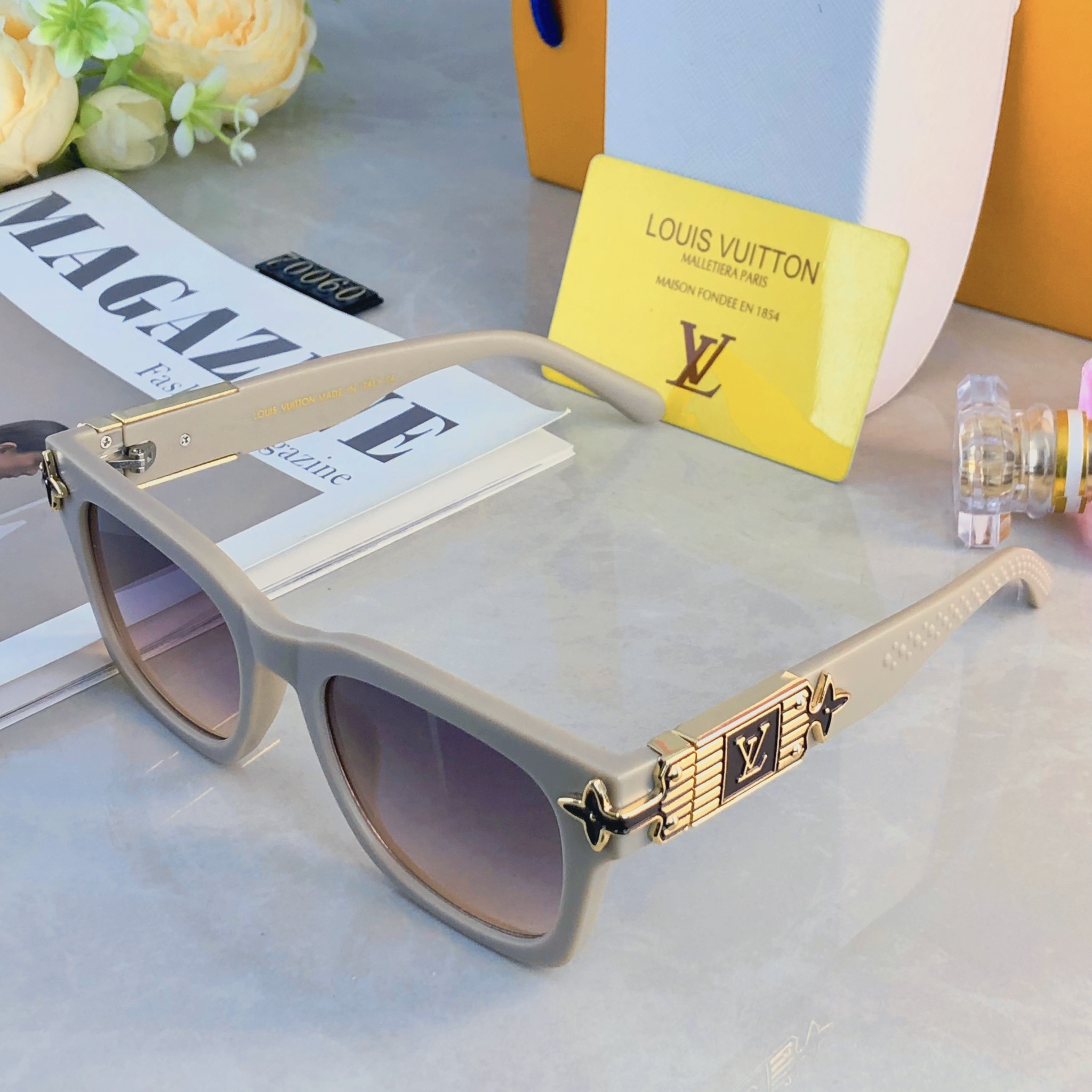 🔥🔥Louis vuitto*时尚新款太阳眼镜高品质高质感百搭潮酷遮阳方框