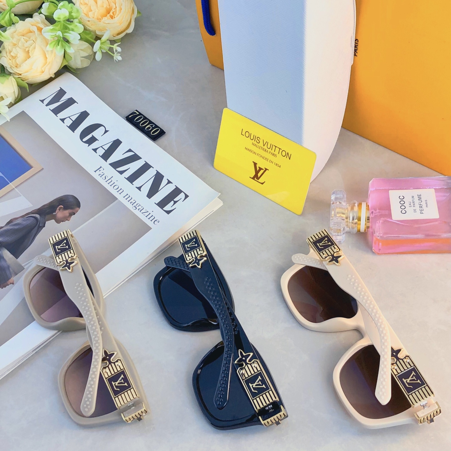 🔥🔥Louis vuitto*时尚新款太阳眼镜高品质高质感百搭潮酷遮阳方框