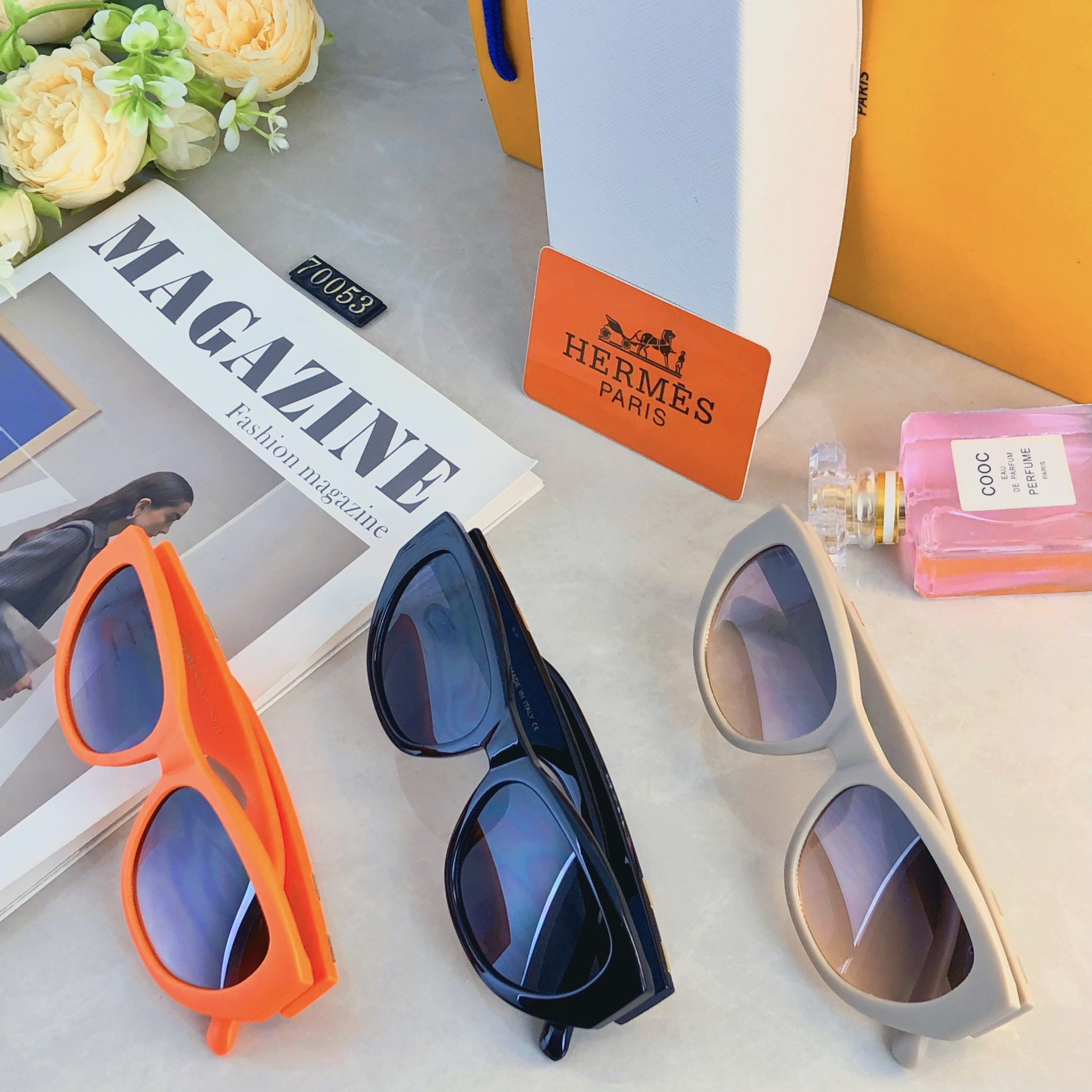 🔥🔥Herme*时尚新款太阳眼镜高品质高质感百搭遮阳潮大气小框