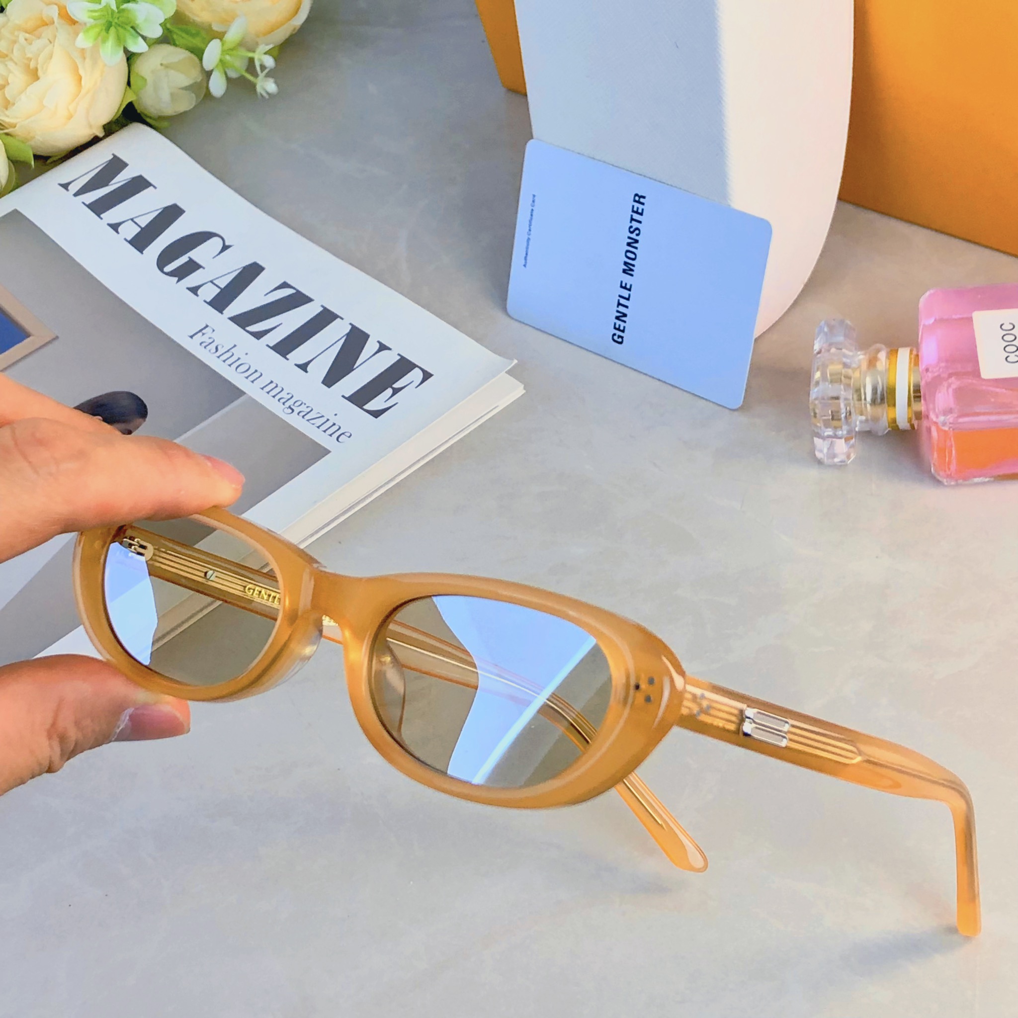 🔥🔥新款MADLENNE猫眼小框墨镜太阳镜男女可配近视王鹤棣同款潮