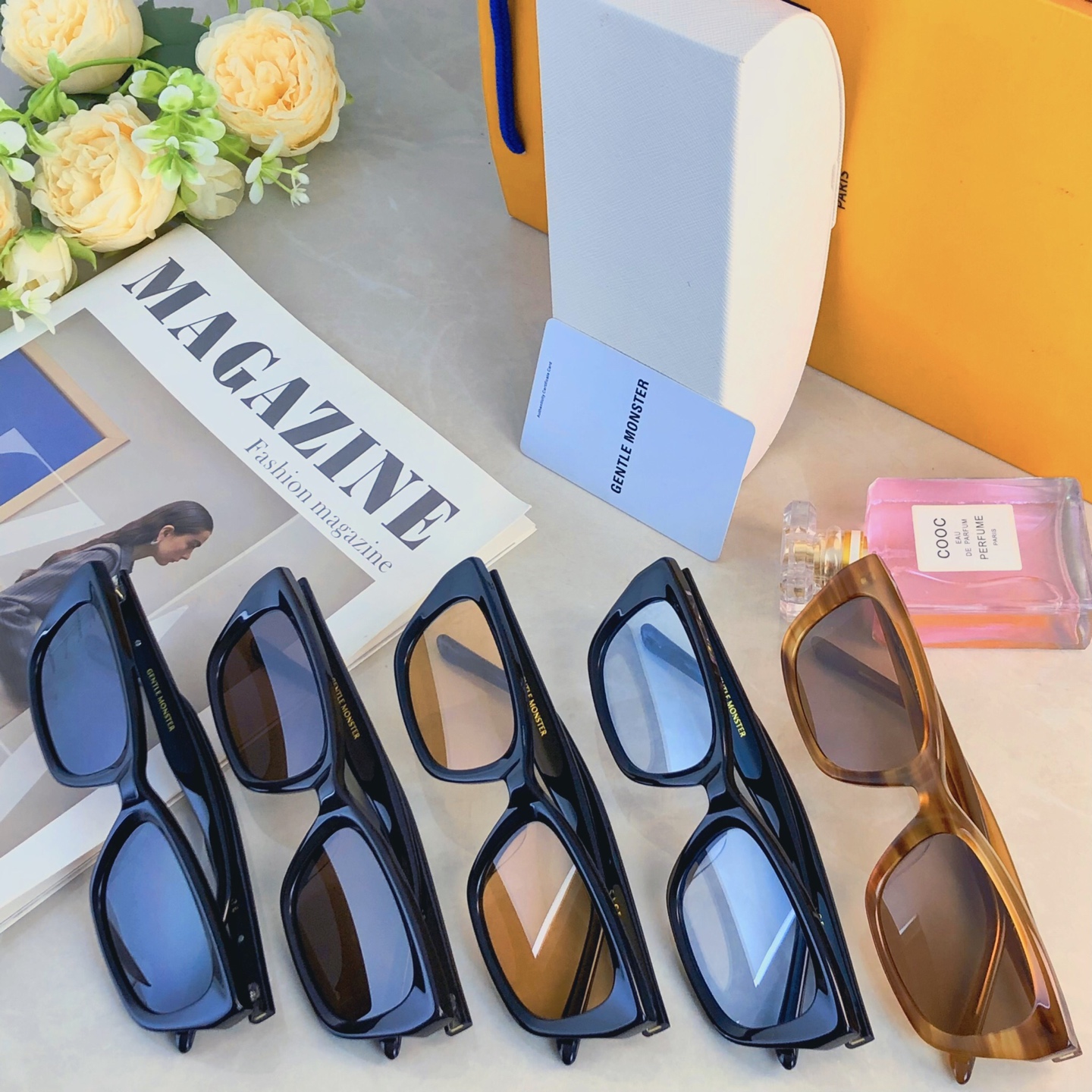 🔥🔥欧美复古猫眼嘻哈墨镜女ins小方框个性网红时尚百搭防紫外太阳镜