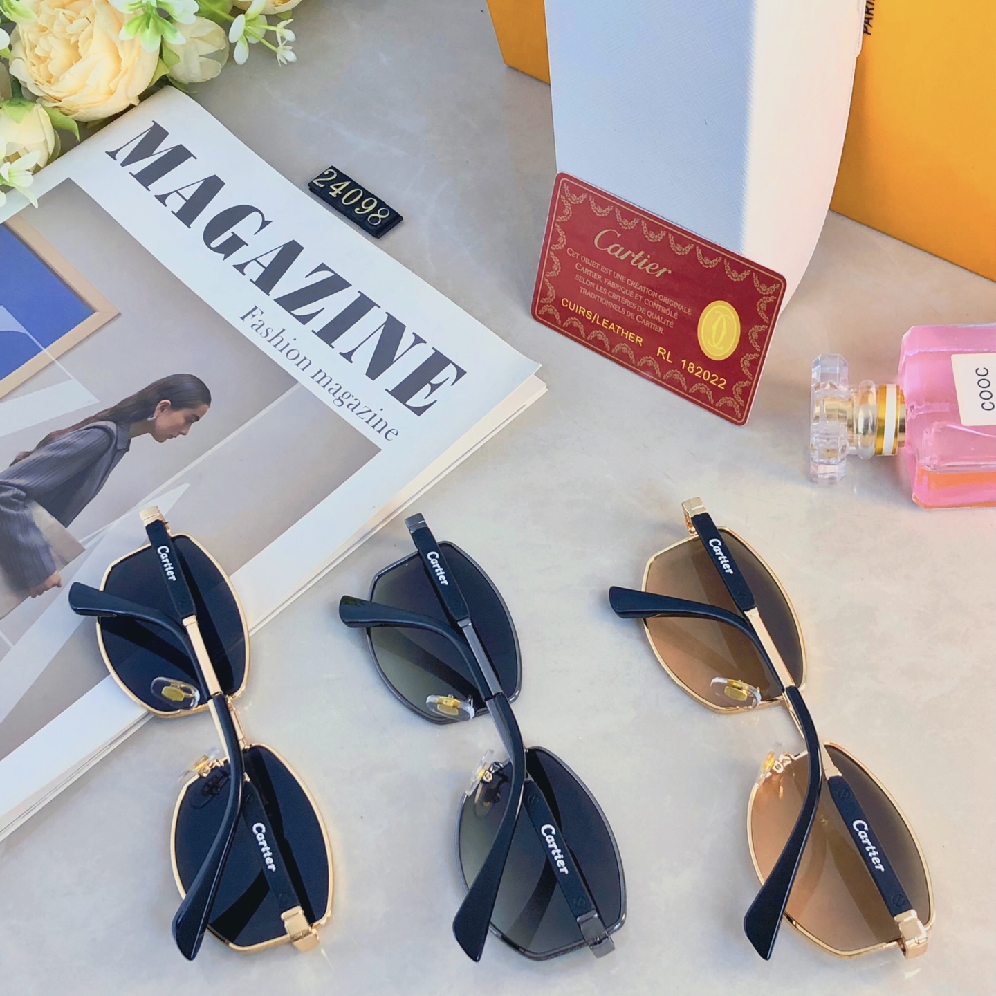 🔥🔥范丞丞同款情侣复古老钱风金属多边形墨镜高级感凹造型太阳眼镜