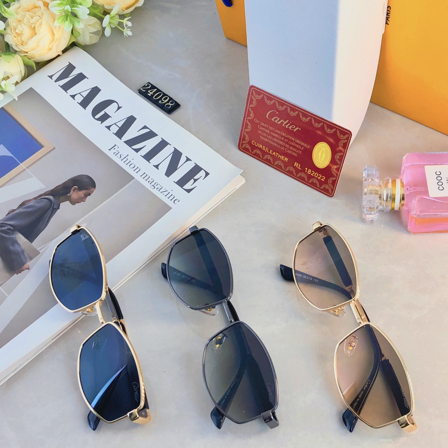 🔥🔥范丞丞同款情侣复古老钱风金属多边形墨镜高级感凹造型太阳眼镜