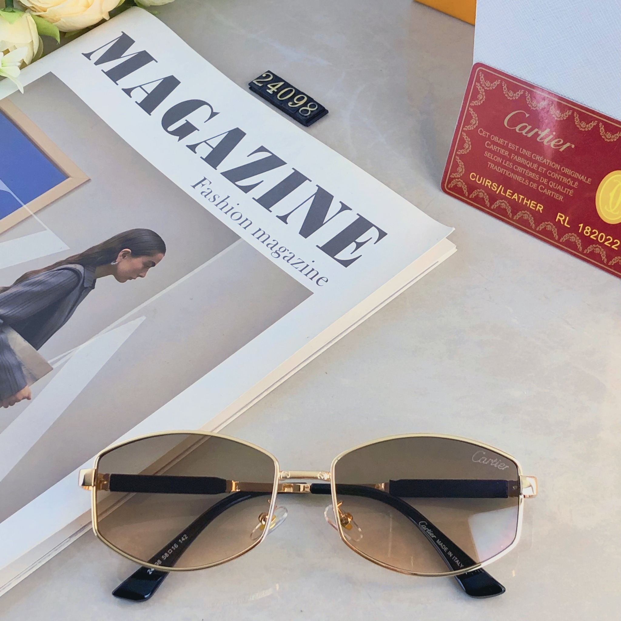 🔥🔥范丞丞同款情侣复古老钱风金属多边形墨镜高级感凹造型太阳眼镜