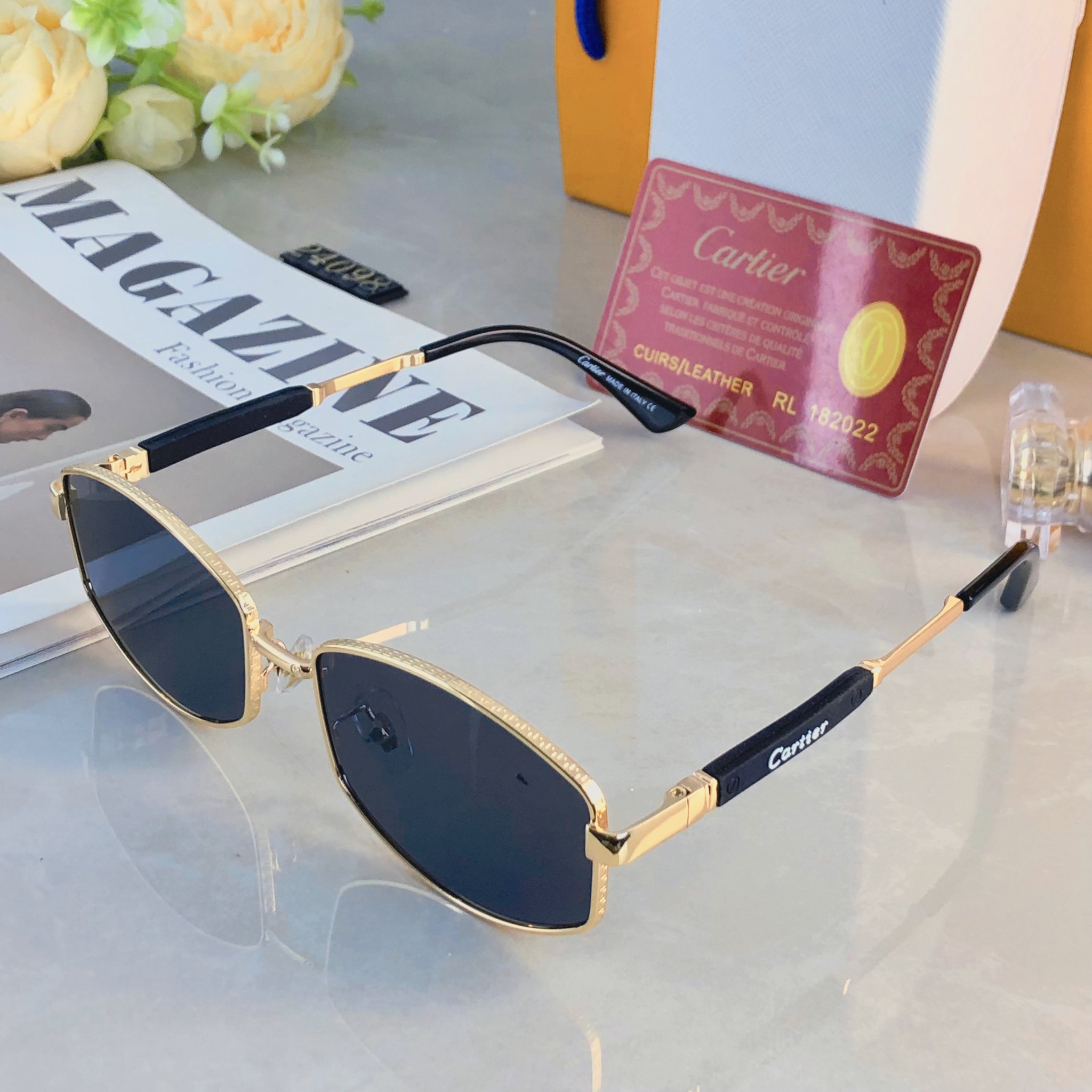 🔥🔥范丞丞同款情侣复古老钱风金属多边形墨镜高级感凹造型太阳眼镜