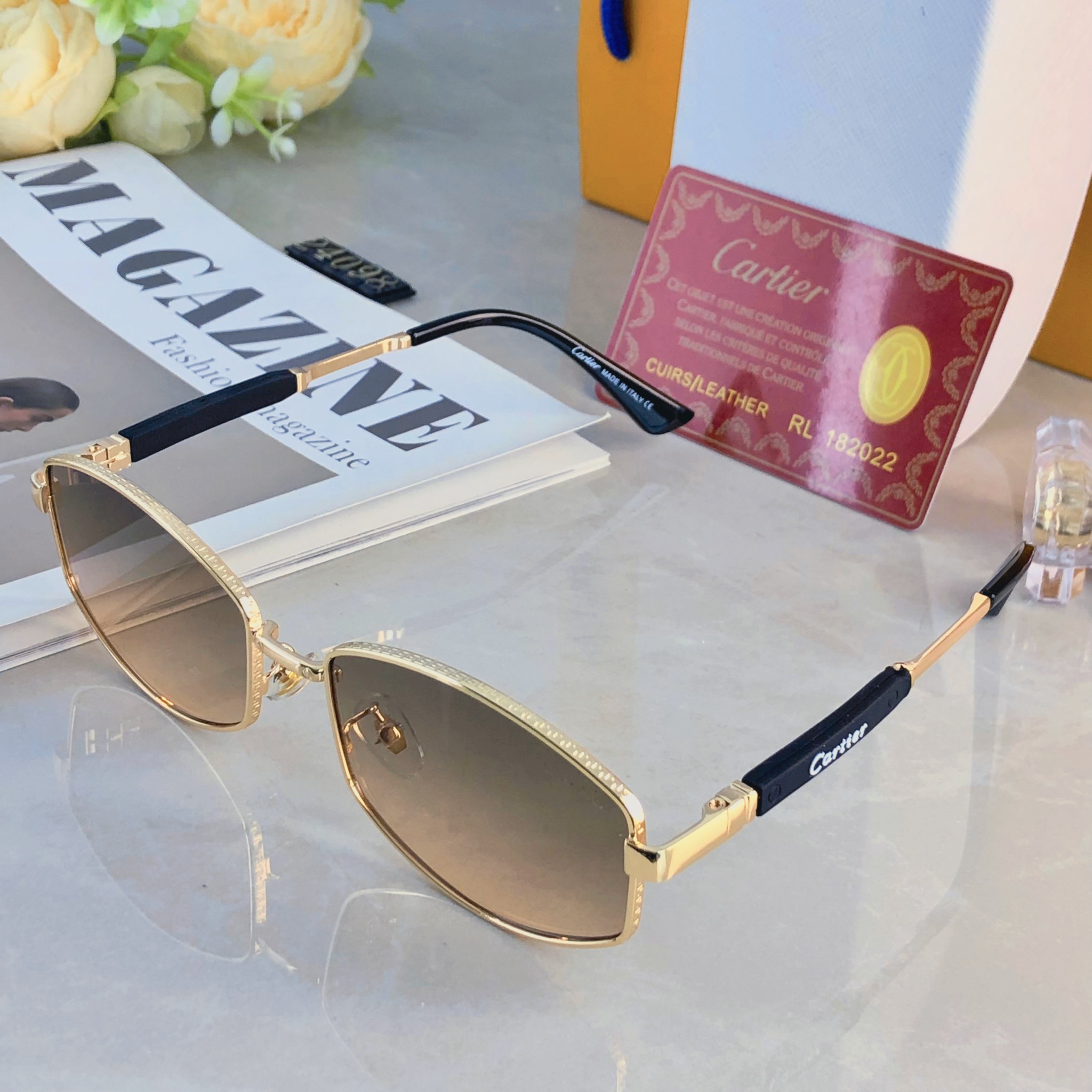 🔥🔥范丞丞同款情侣复古老钱风金属多边形墨镜高级感凹造型太阳眼镜