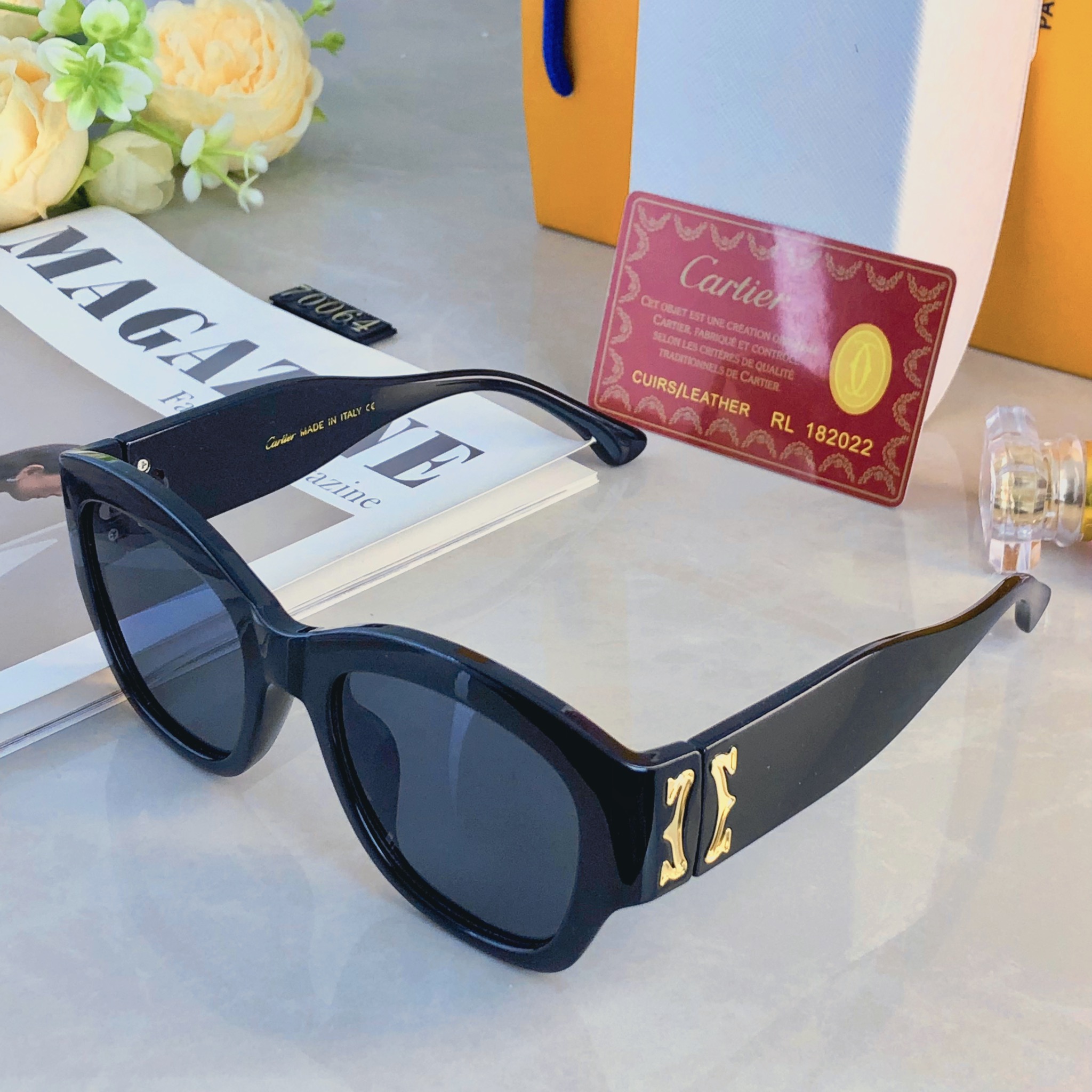 🔥🔥Cartie*赵露思同款墨镜装饰太阳镜时尚街拍机场走秀出游百搭