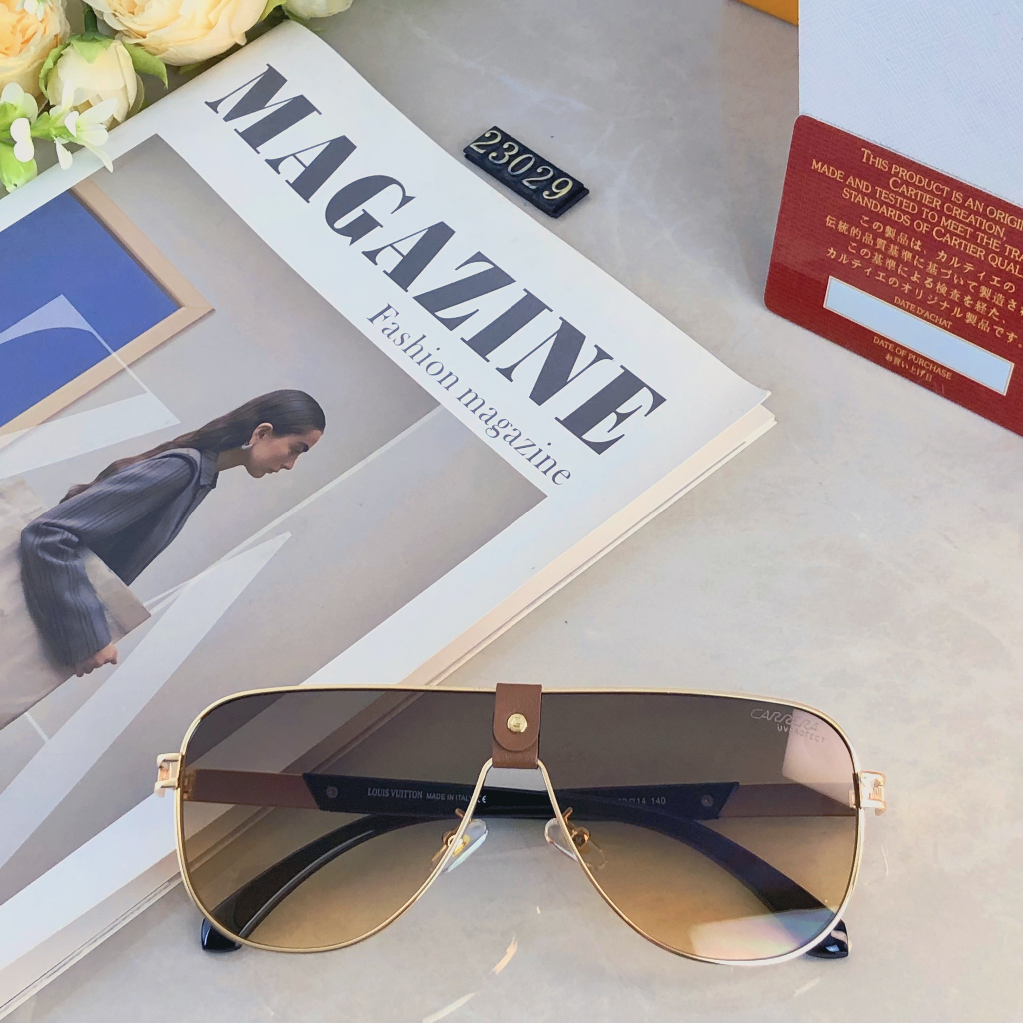 🔥🔥卡雷拉王嘉尔同款金属椭墨镜男痞帅复古茶色经典高级感太阳眼镜女