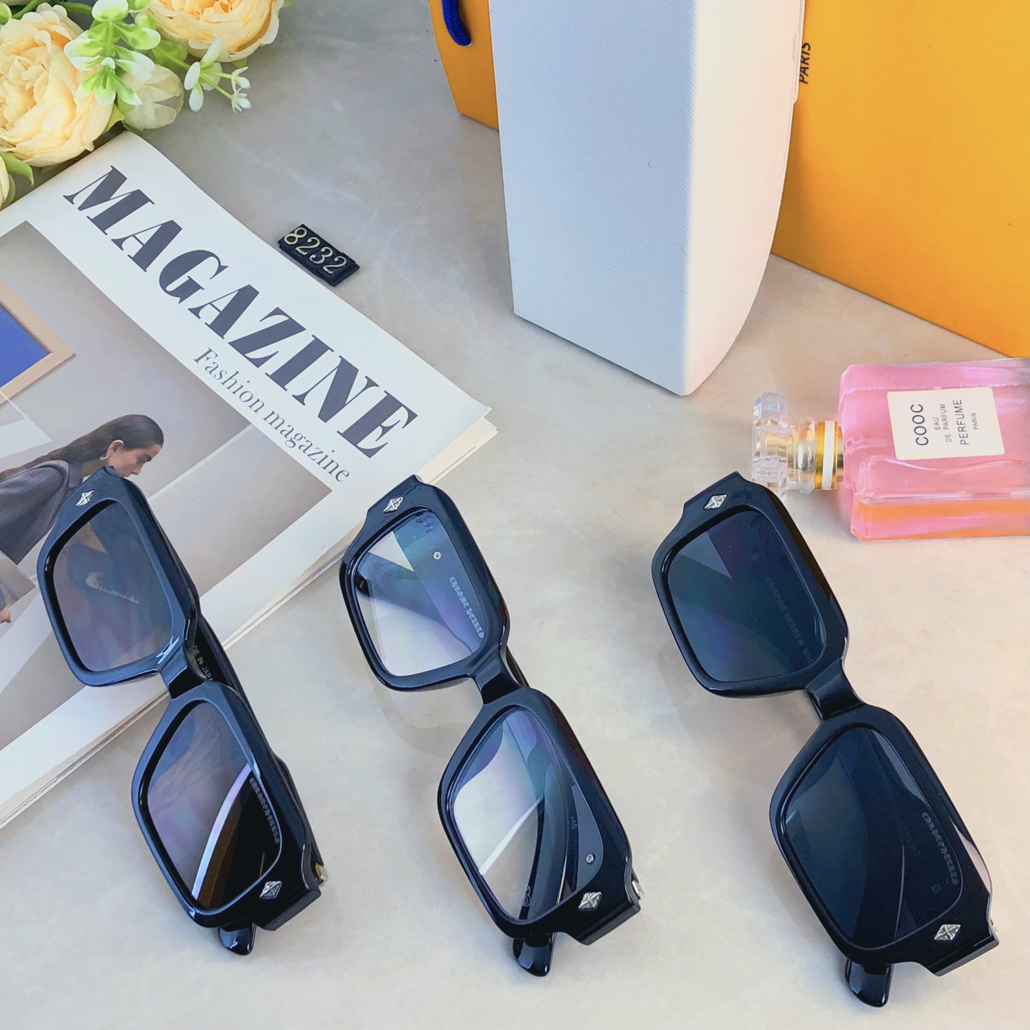 🔥欧美简约复古墨镜素颜防紫外线神器网红太阳镜可配近视