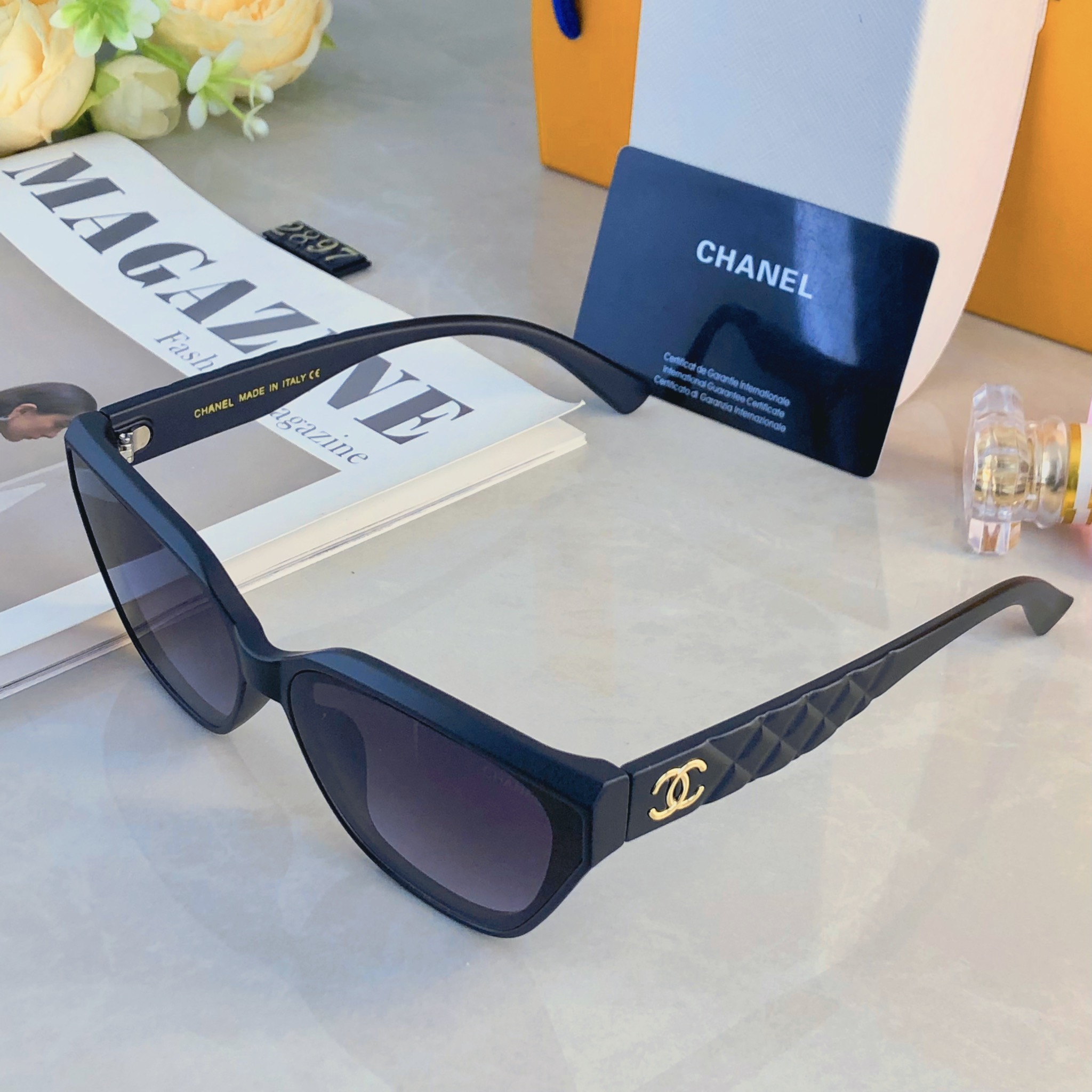 🔥🔥Chane*2026新款小框个性网红风高级感墨镜高颜值开车太阳镜