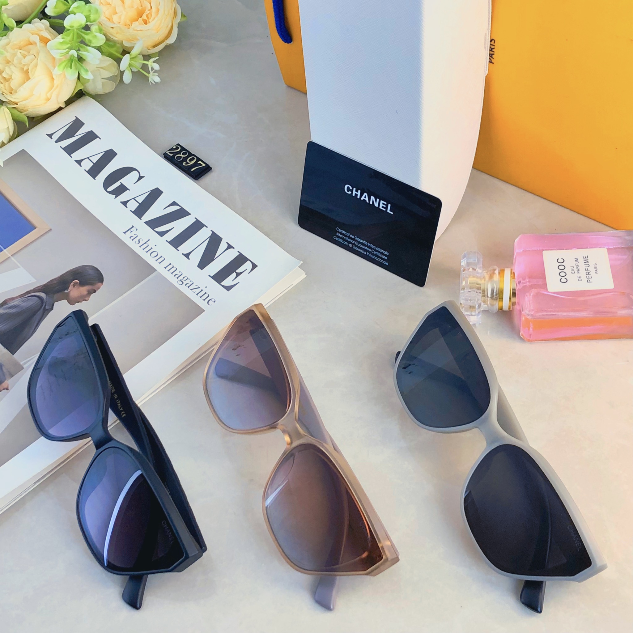 🔥🔥Chane*2026新款小框个性网红风高级感墨镜高颜值开车太阳镜