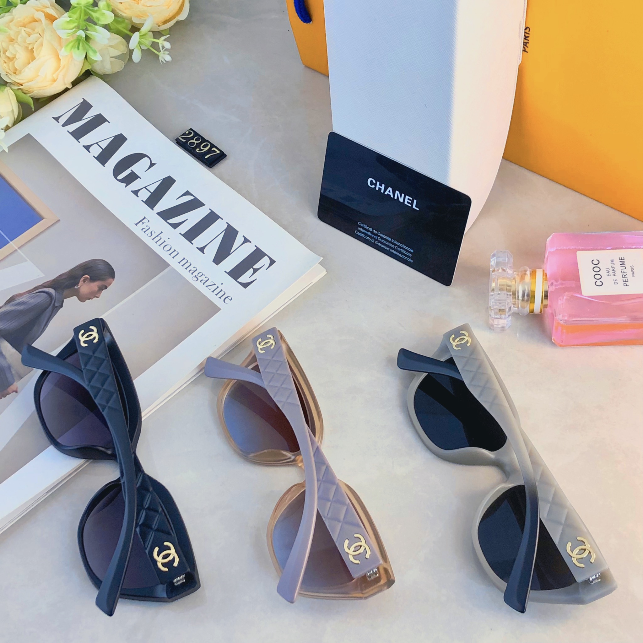 🔥🔥Chane*2026新款小框个性网红风高级感墨镜高颜值开车太阳镜