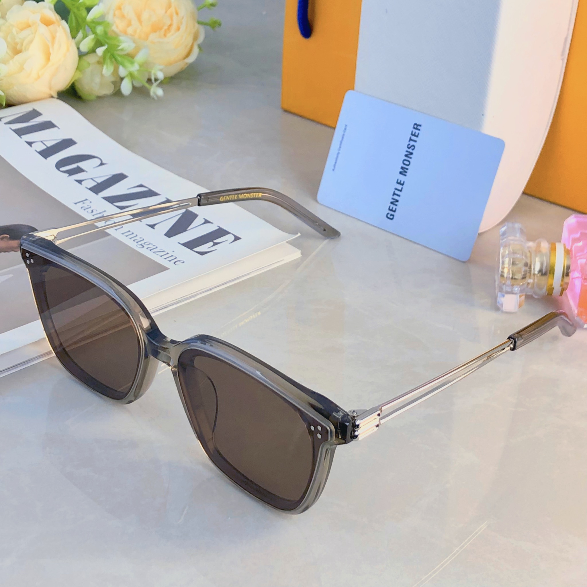 🔥🔥韩版方形大框墨镜女大脸显脸小遮阳高级感遮阳太阳镜男