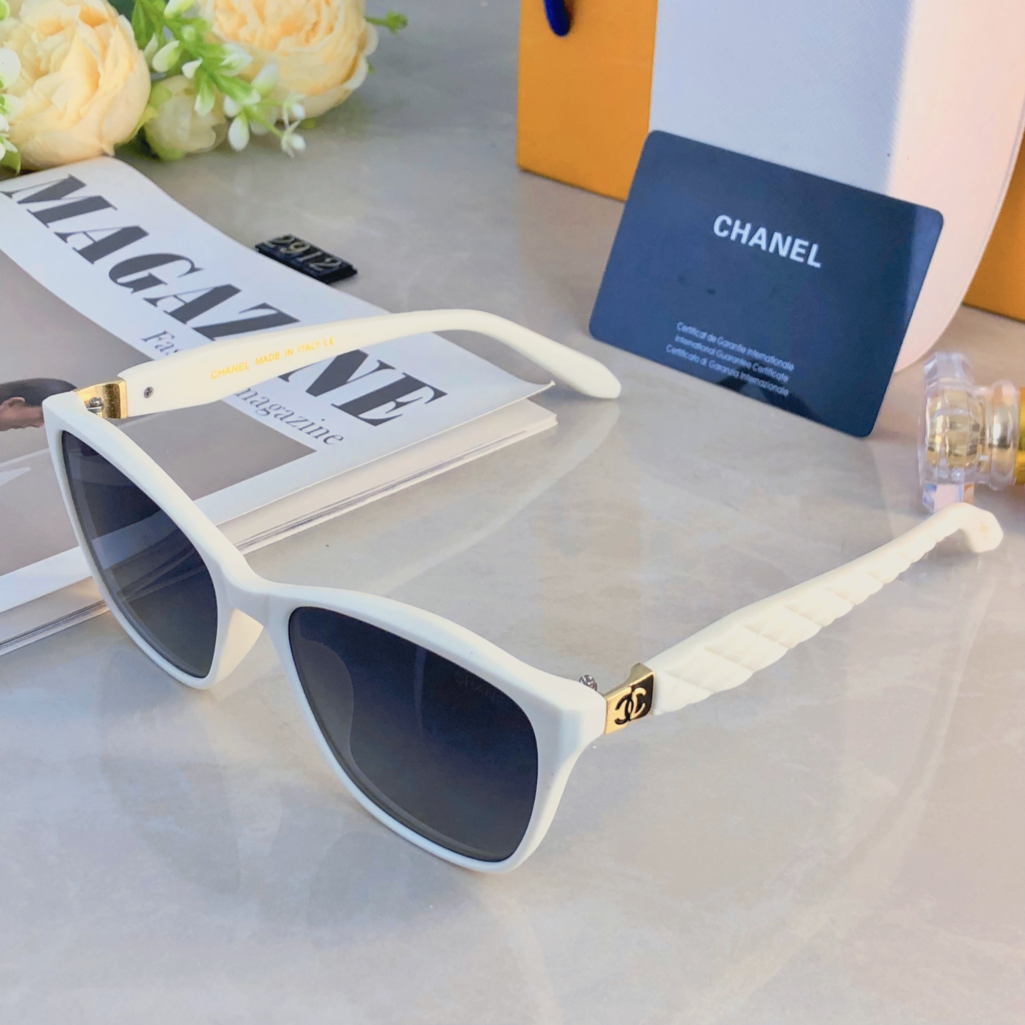 🔥🔥Chane*墨镜高级感2026新款潮复古海边沙滩旅游太阳眼镜防紫外线