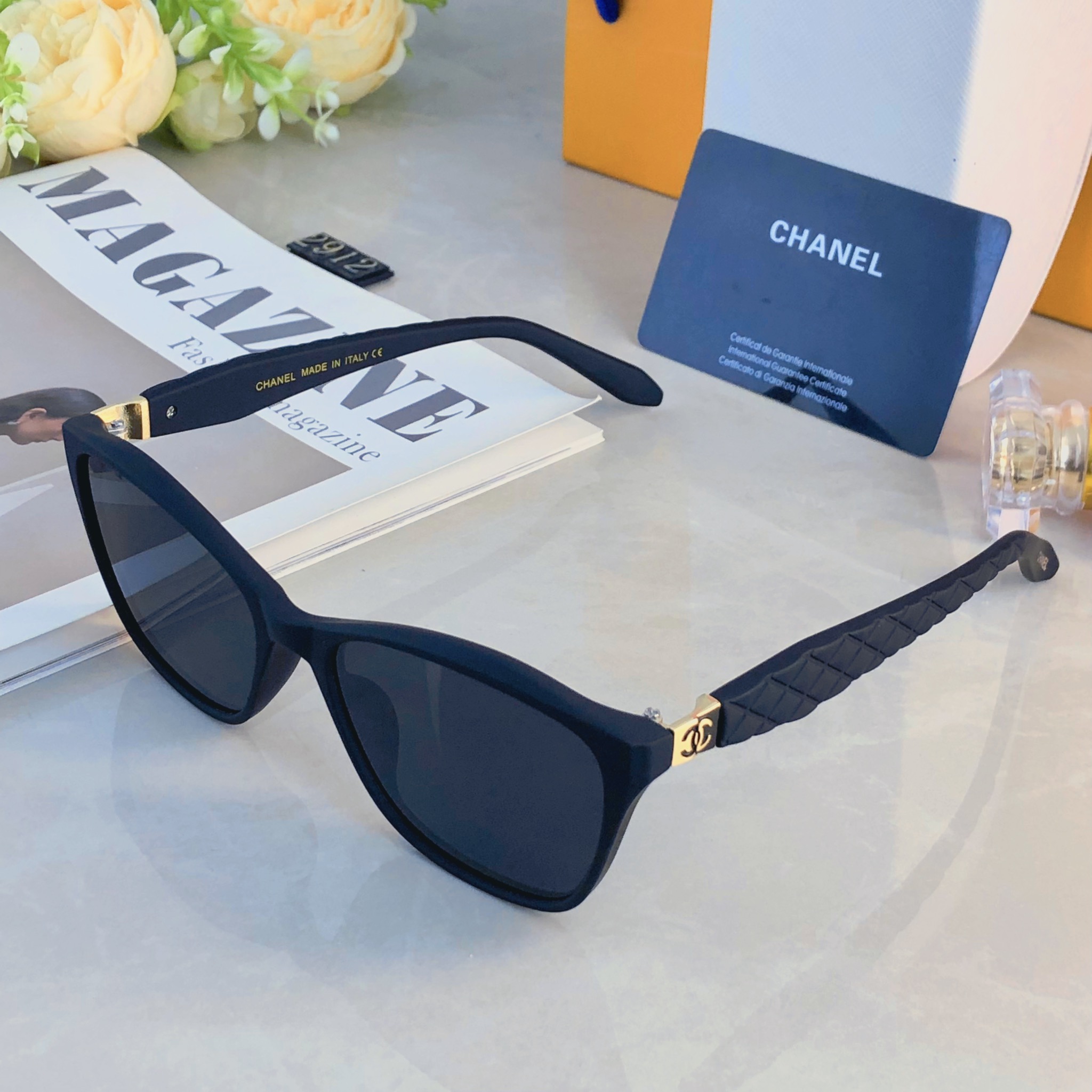 🔥🔥Chane*墨镜高级感2026新款潮复古海边沙滩旅游太阳眼镜防紫外线