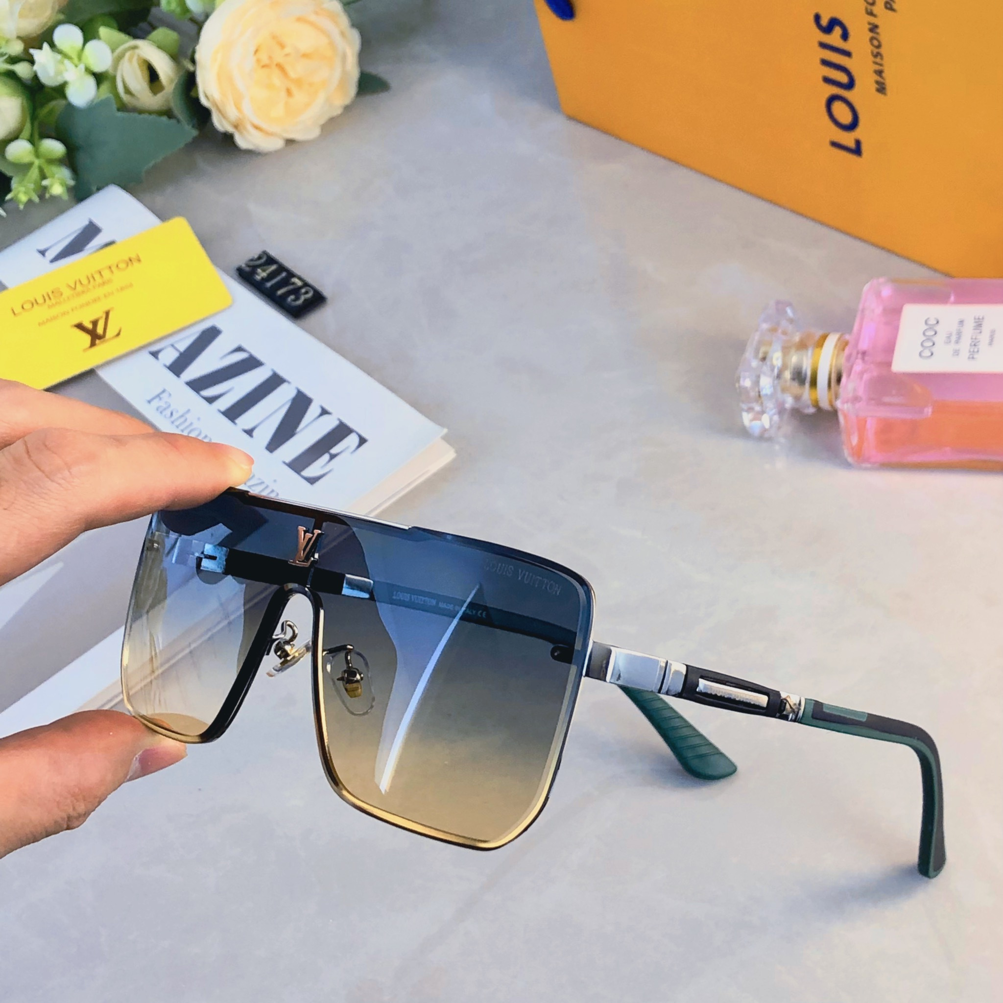 🔥🔥Louis vuitto*新款男士太阳镜 时尚休闲墨镜 驾驶出游度假太阳眼镜