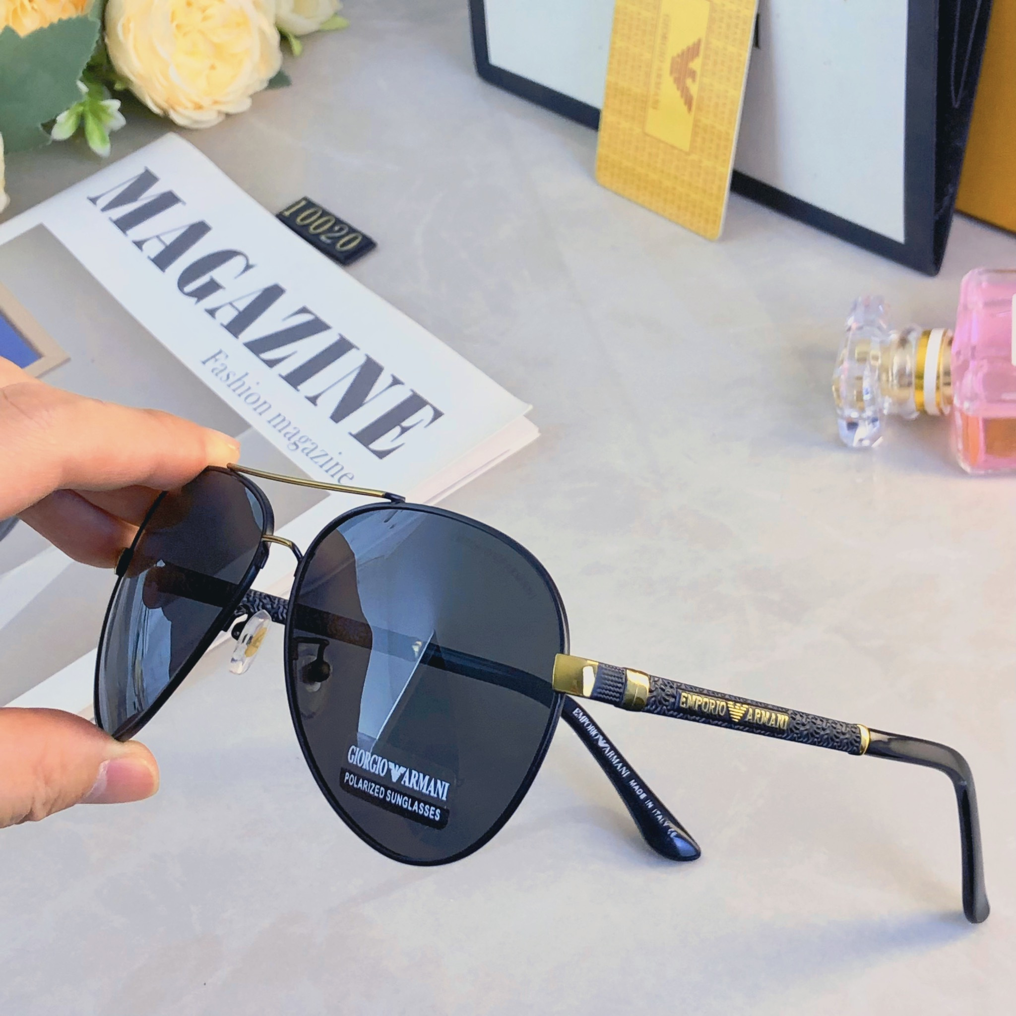 🔥🔥Arman*墨镜男痞帅超轻骑行开车钓鱼防紫外线强光高清偏光太阳镜