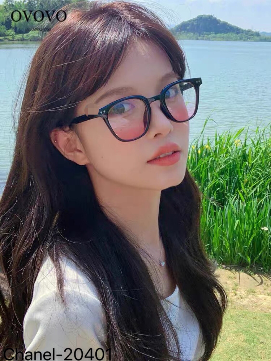 🔥🔥Chane*新款墨镜辣妹大脸显瘦复古方形高级感太阳镜欧美风防紫外线