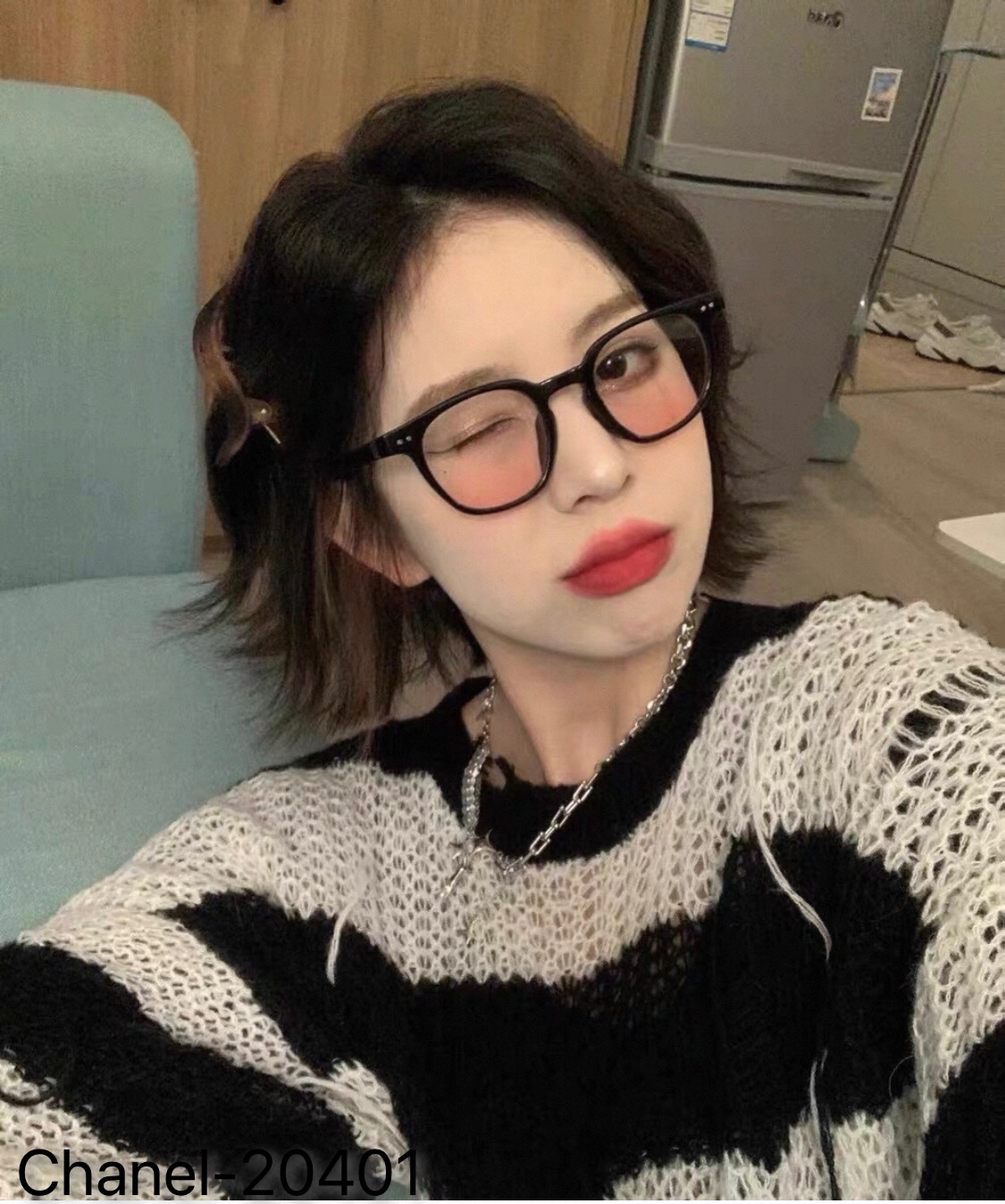 🔥🔥Chane*新款墨镜辣妹大脸显瘦复古方形高级感太阳镜欧美风防紫外线