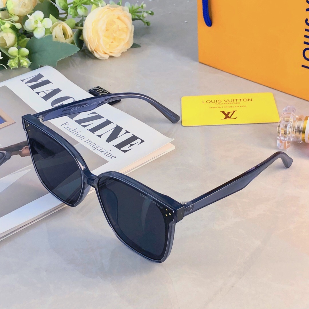 🔥🔥Louis vuitto*2026复古方形大框偏光太阳镜女网红时尚高街情侣开车防紫外线墨镜